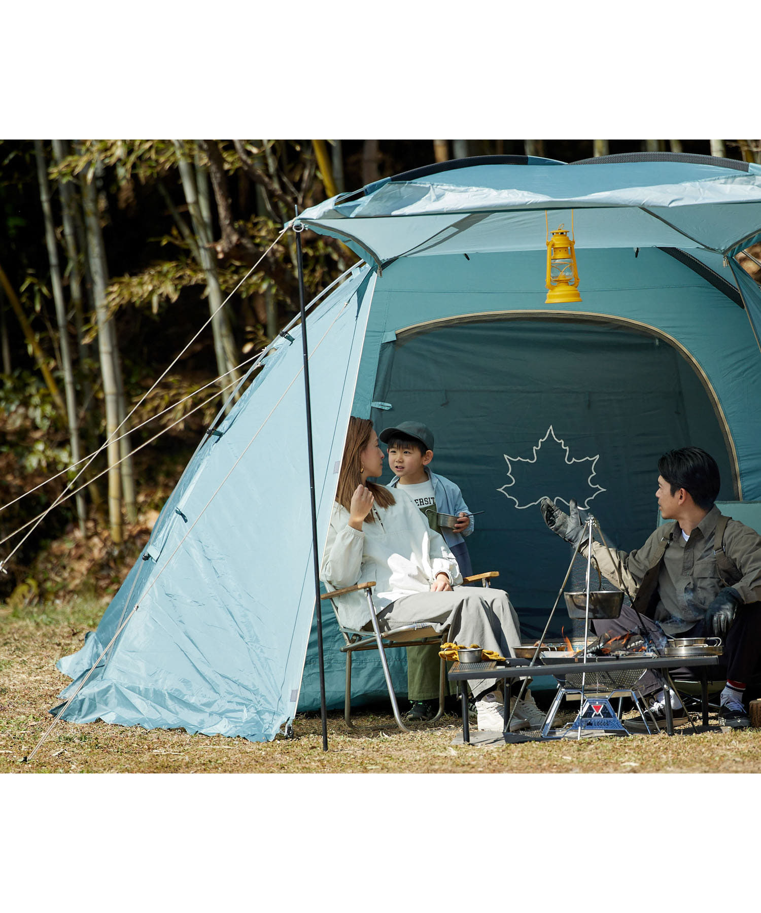 『別注』 LOGOS×UR　ベーシックドーム grayish GN -