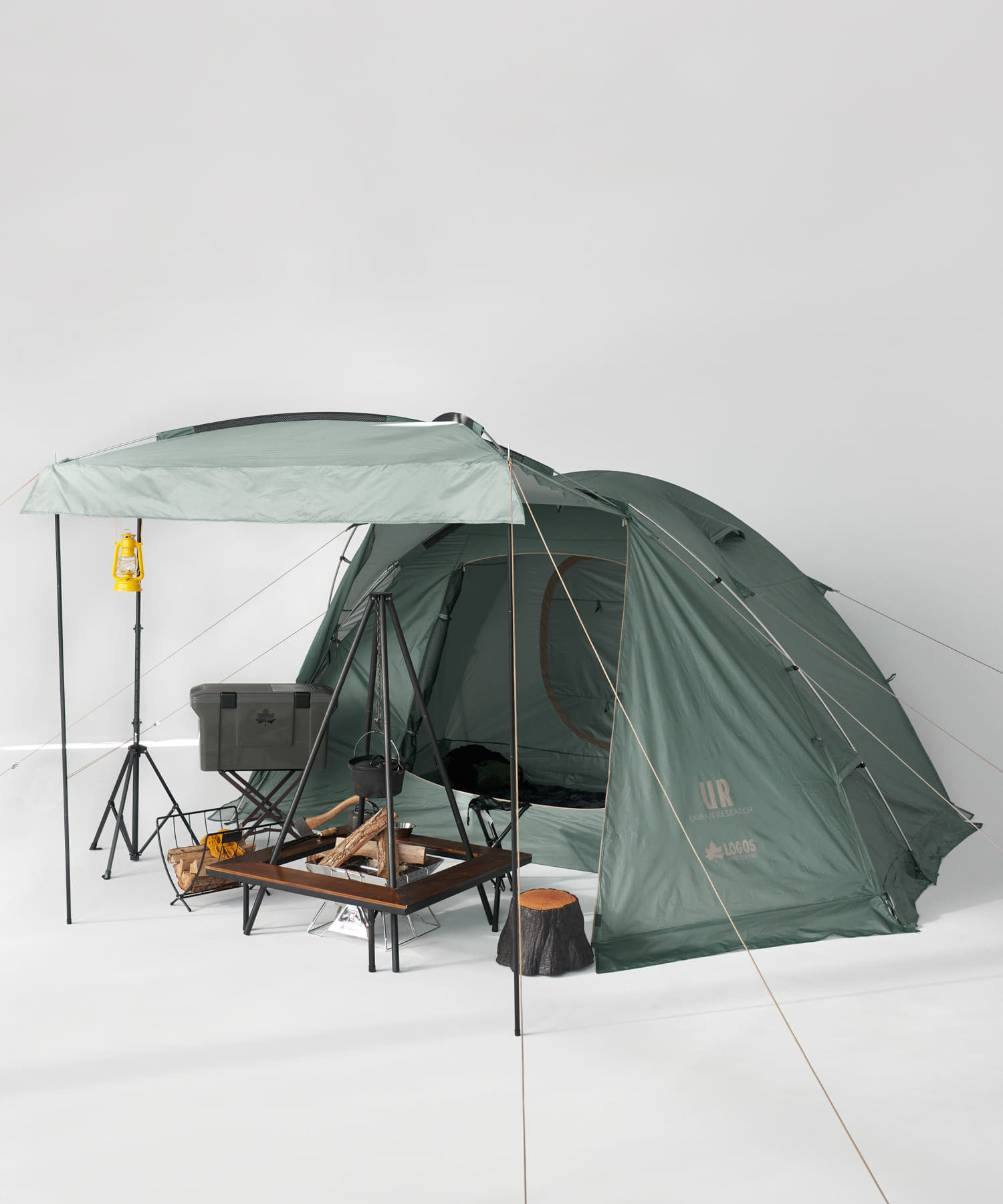 別注』 LOGOSベーシックドーム(- grayish GN): キャンプ用品｜URBAN