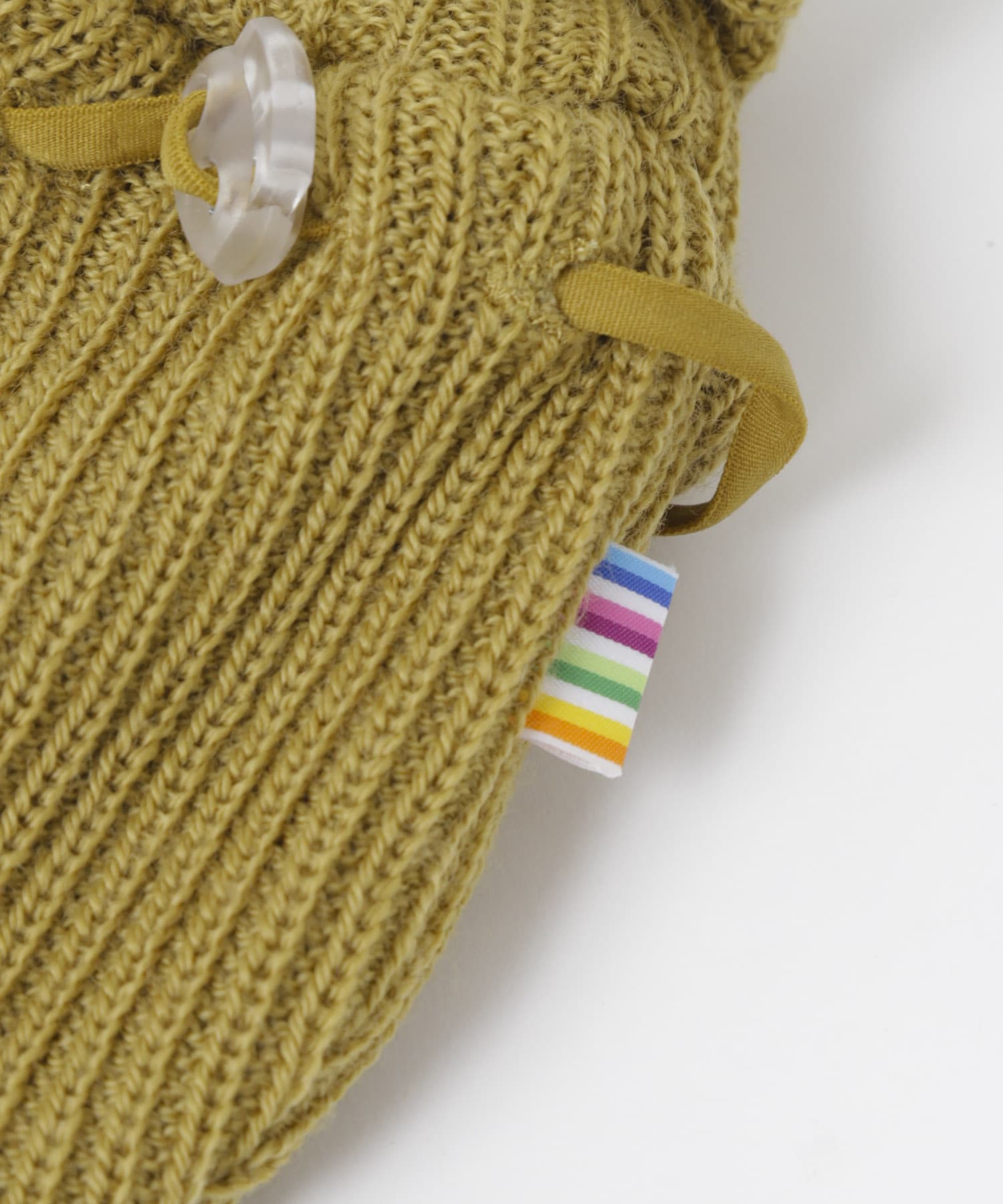 joha　ベビーWOOL RIB ミトン マスタード 70