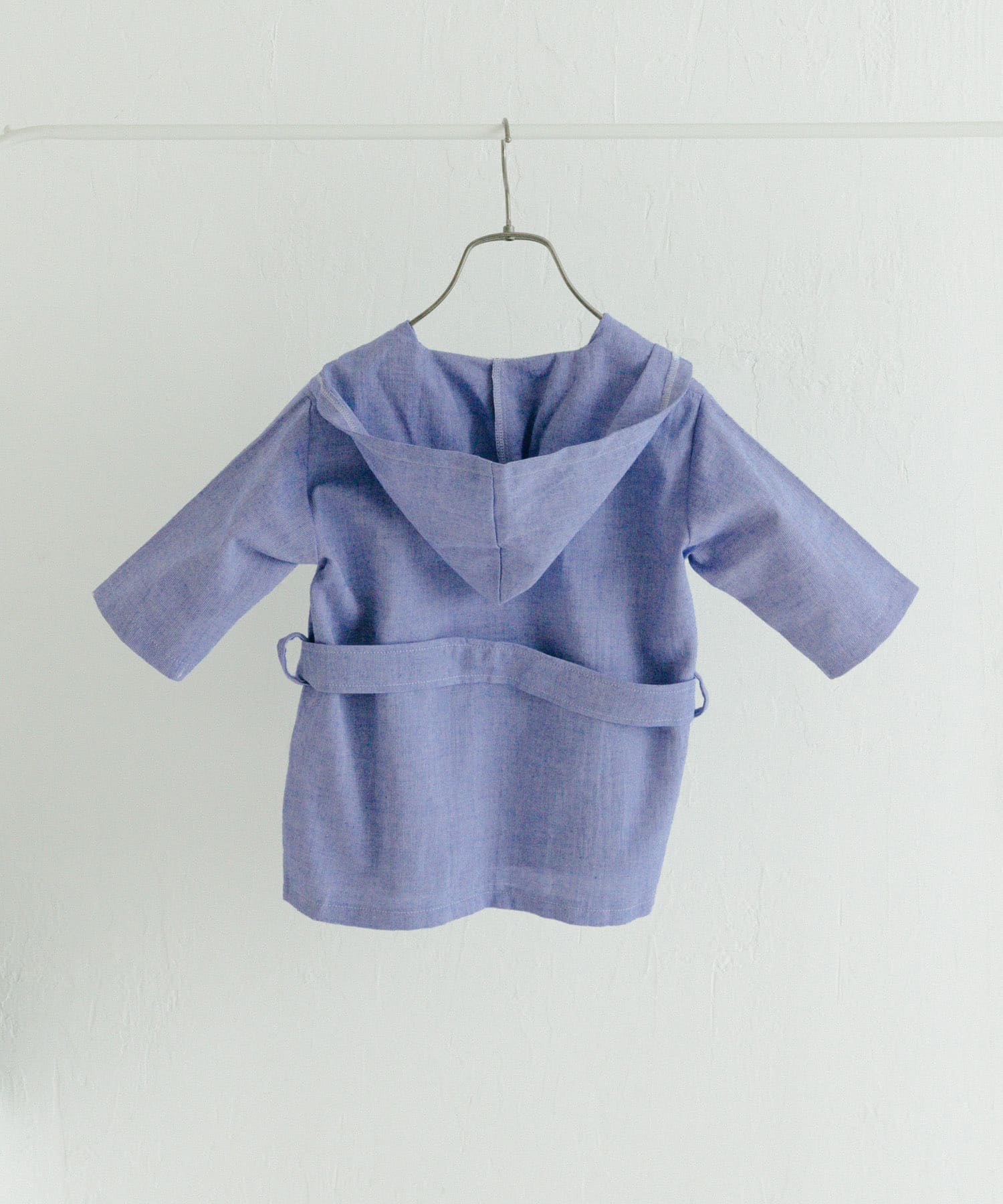 maemukids&baby　ベビーバスローブ(無地) BLUE -