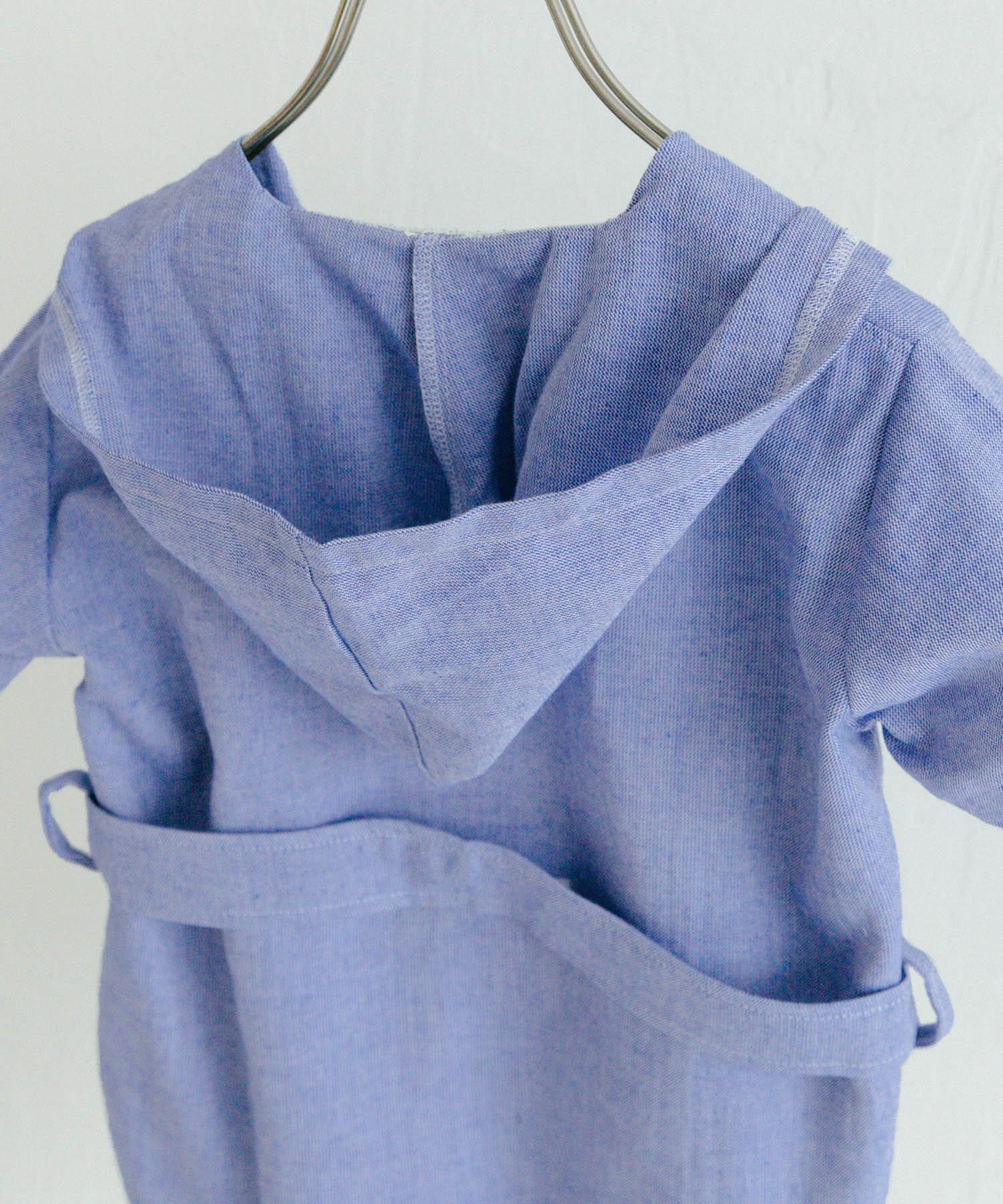 maemukids&baby　ベビーバスローブ(無地) BLUE -