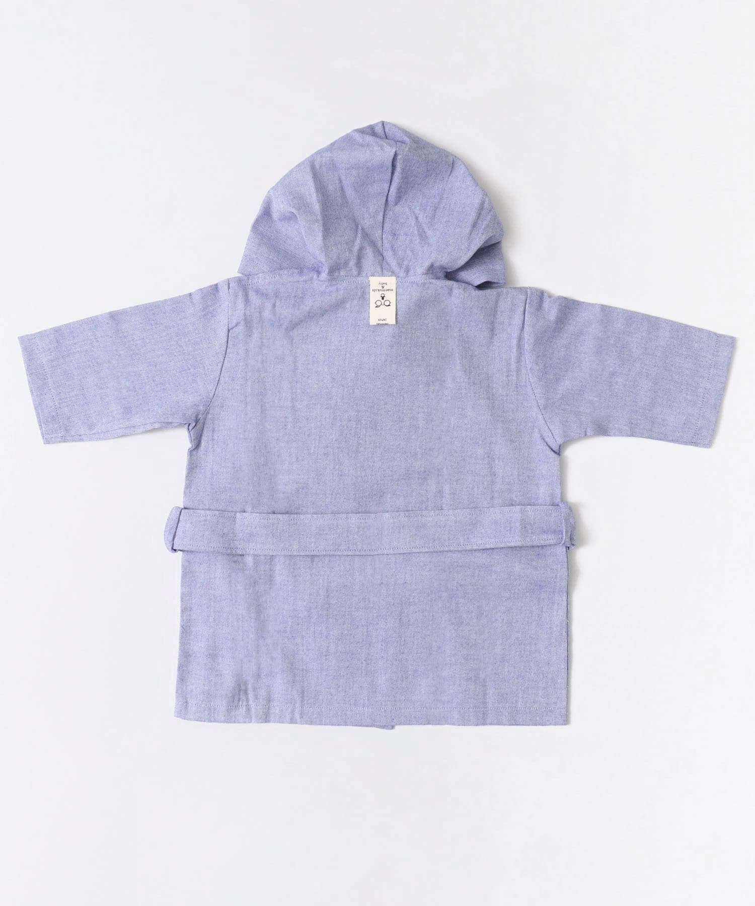 maemukids&baby　ベビーバスローブ(無地) BLUE -