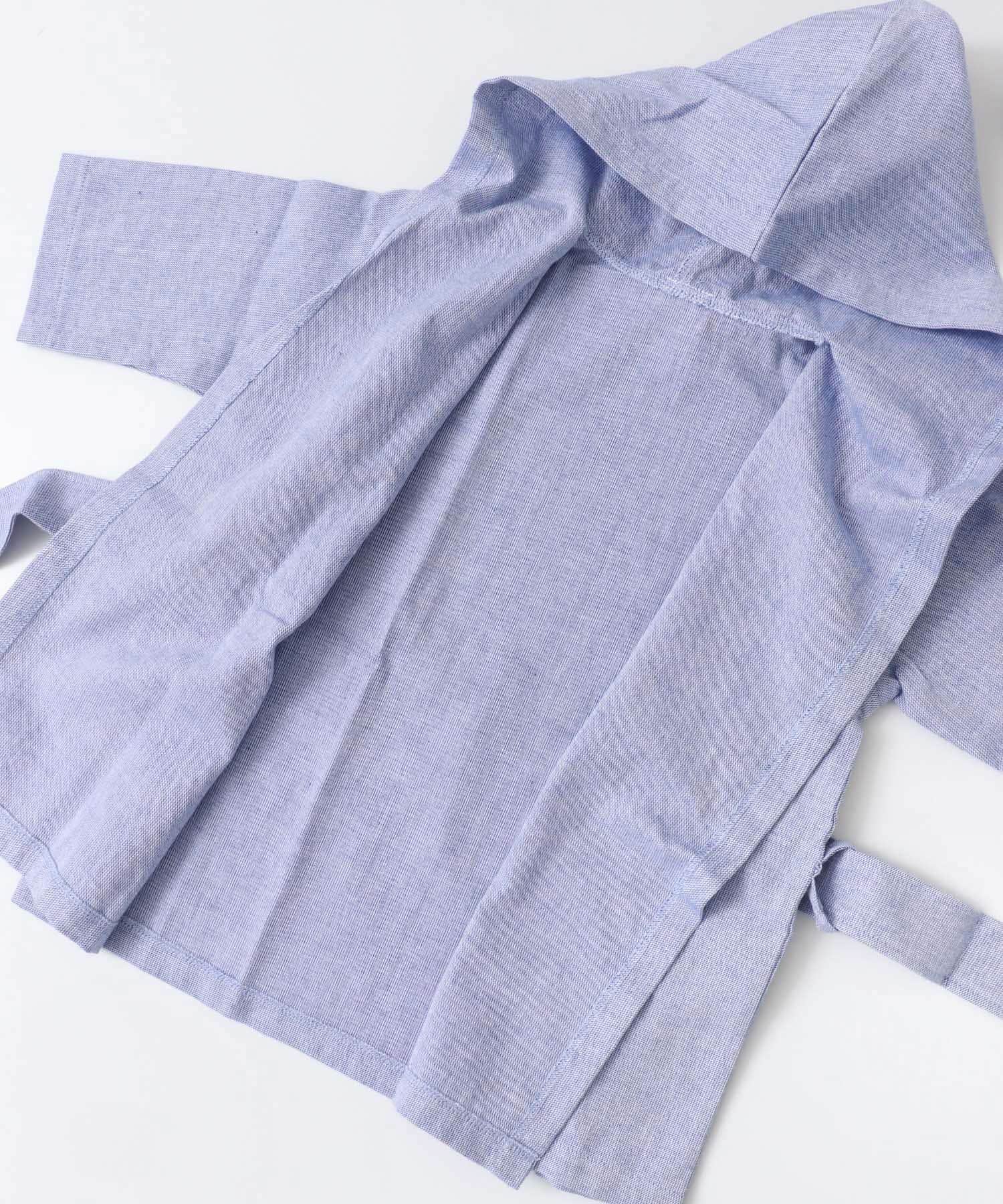 maemukids&baby　ベビーバスローブ(無地) BLUE -