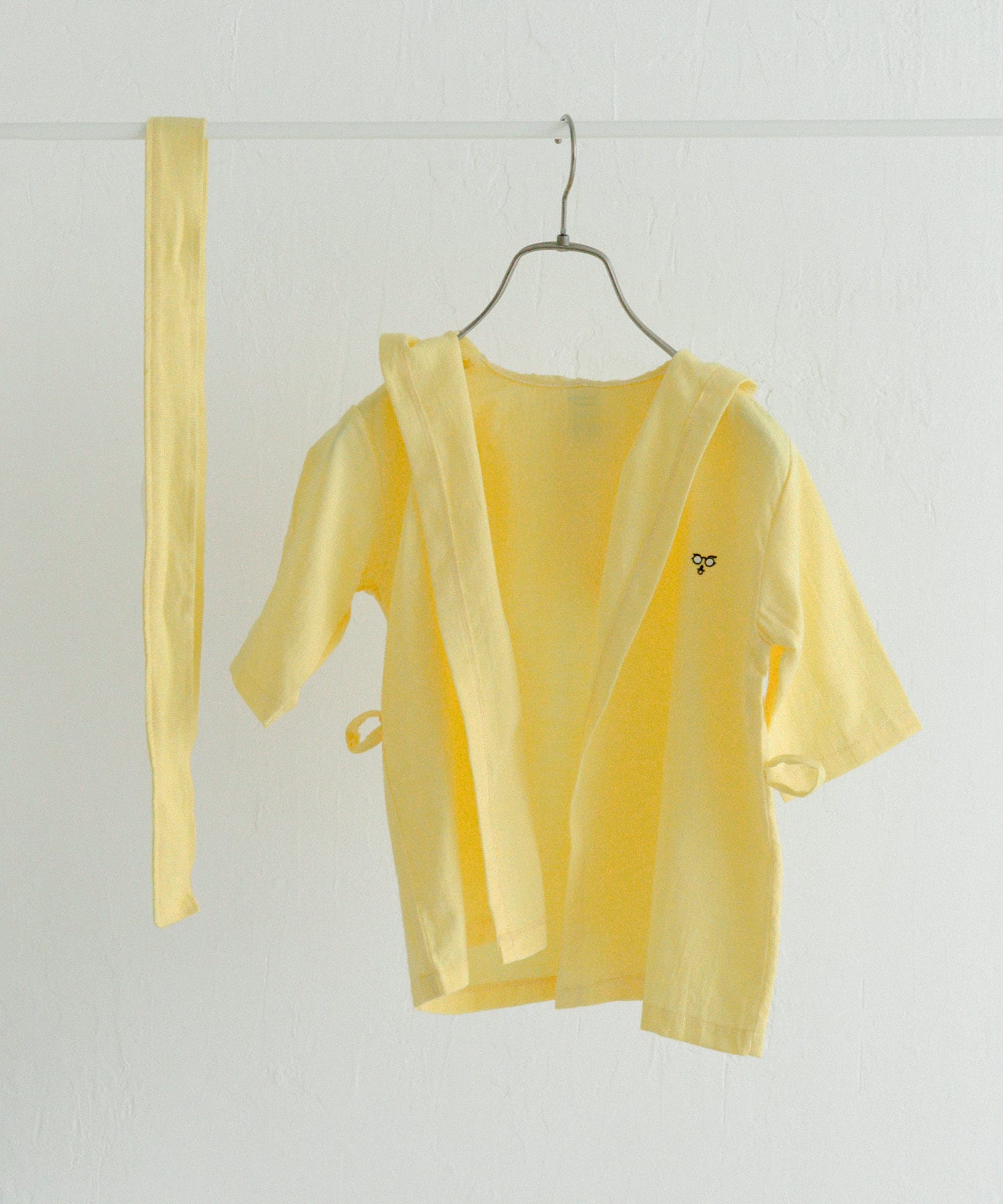 maemukids&baby　ベビーバスローブ(無地) YELLOW -