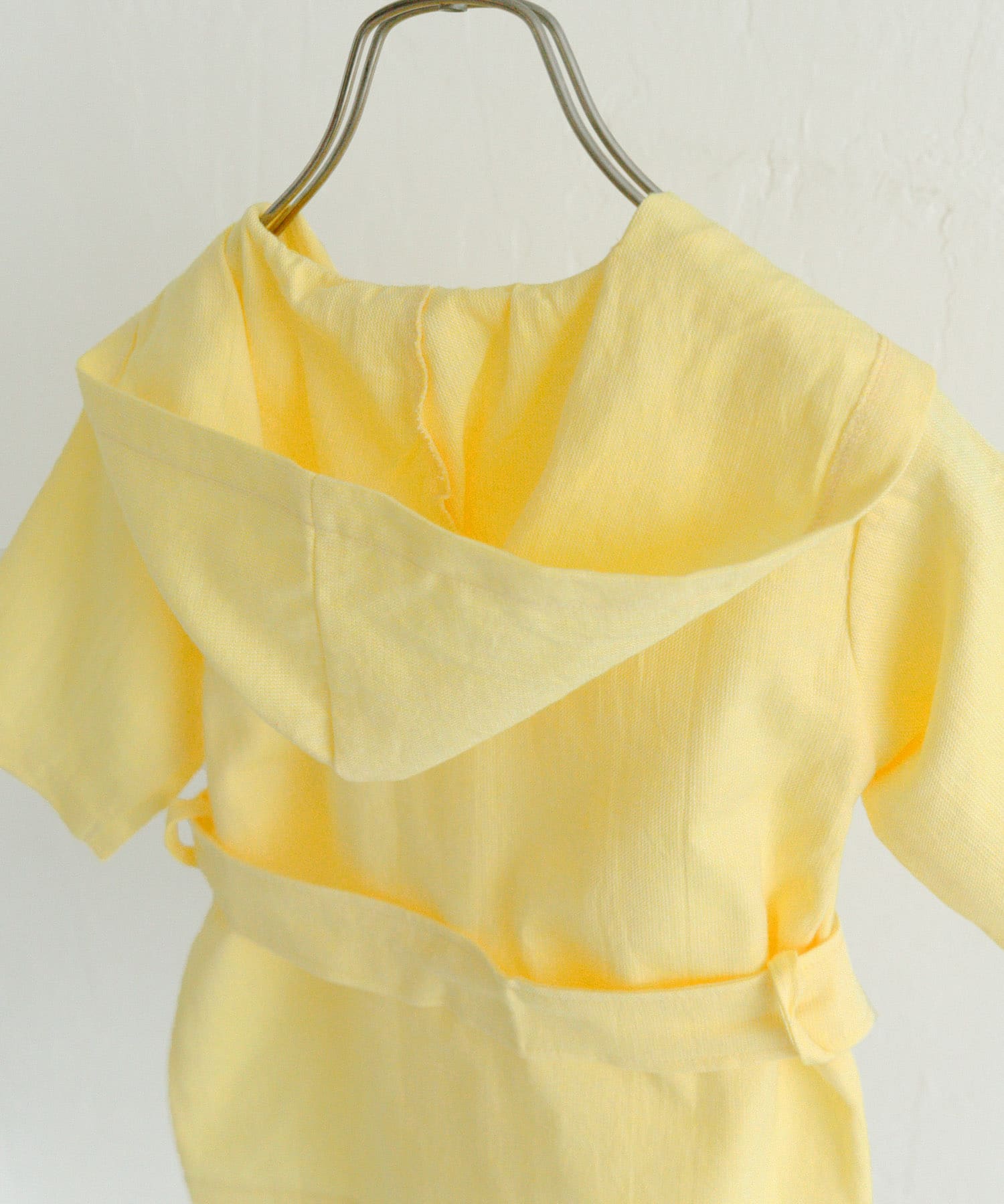 maemukids&baby　ベビーバスローブ(無地) YELLOW -