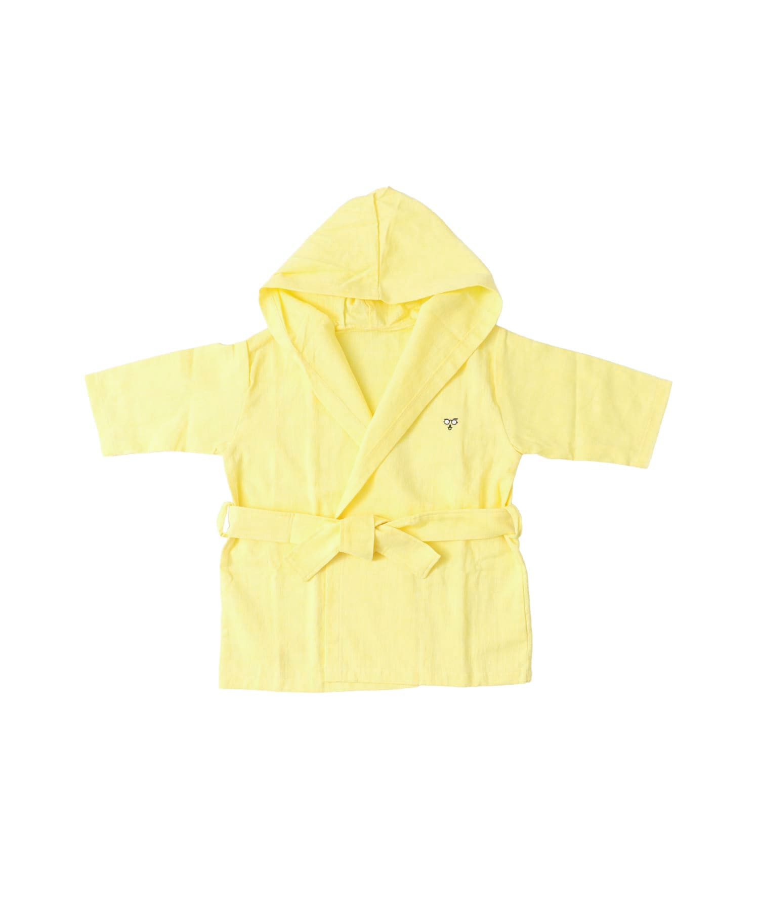 maemukids&baby　ベビーバスローブ(無地) YELLOW -
