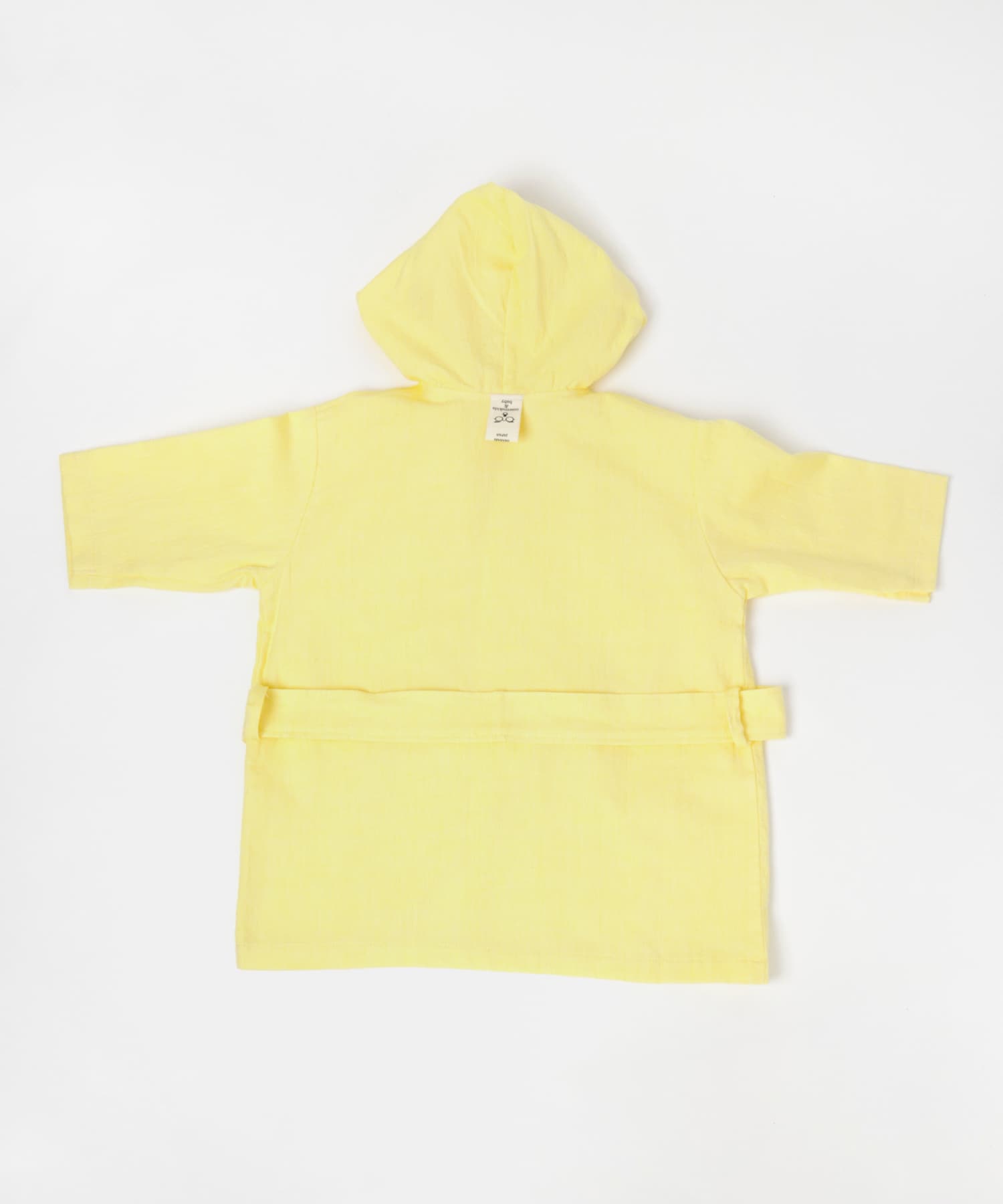 maemukids&baby　ベビーバスローブ(無地) YELLOW -
