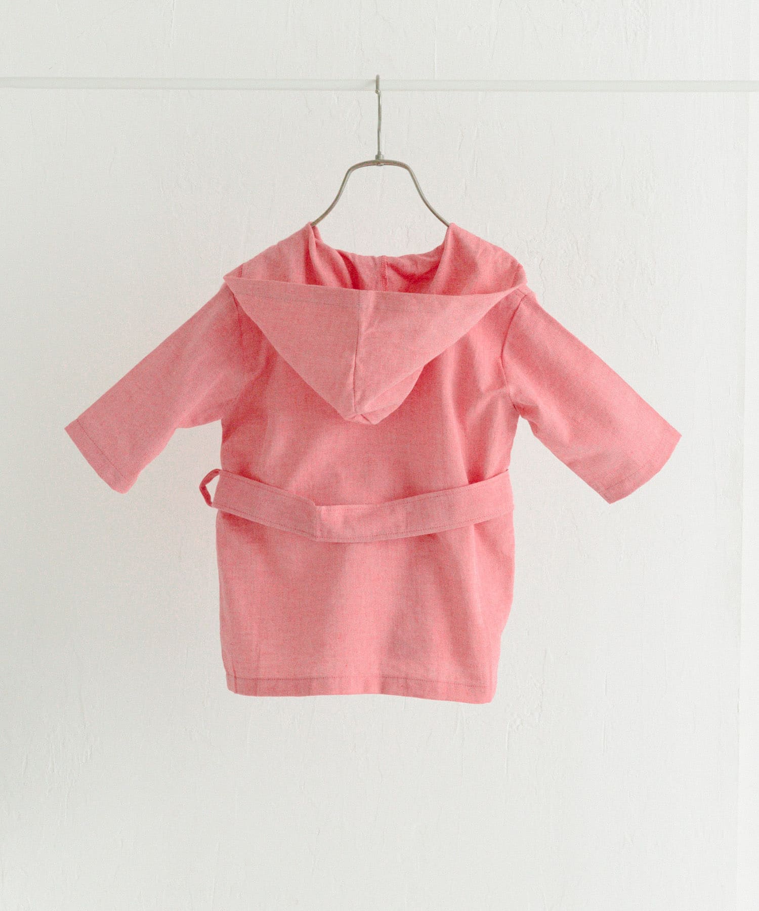 maemukids&baby　ベビーバスローブ(無地) RED -