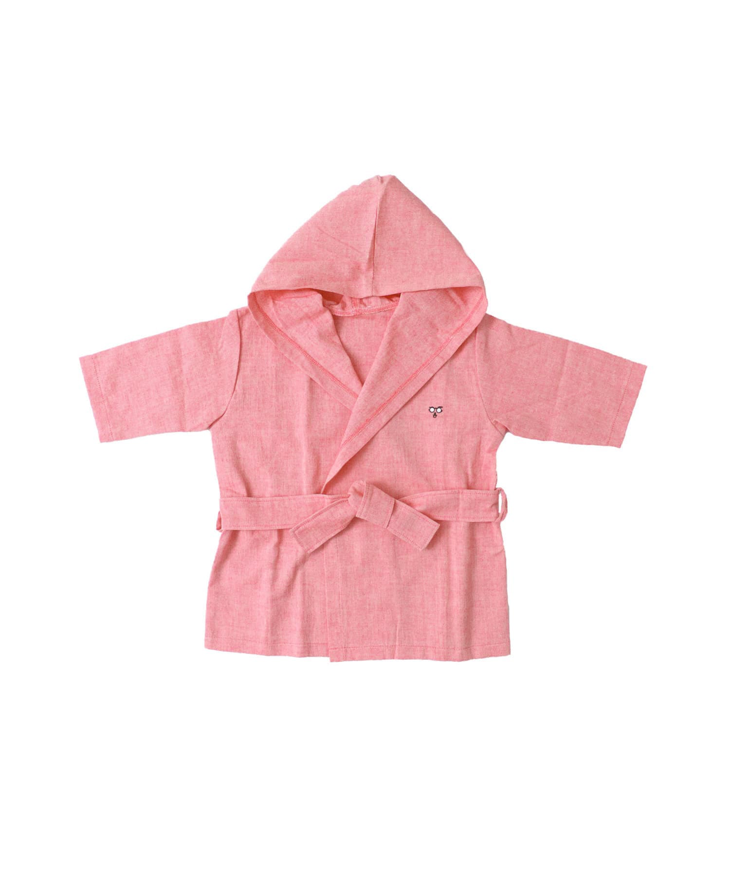 maemukids&baby　ベビーバスローブ(無地) RED -