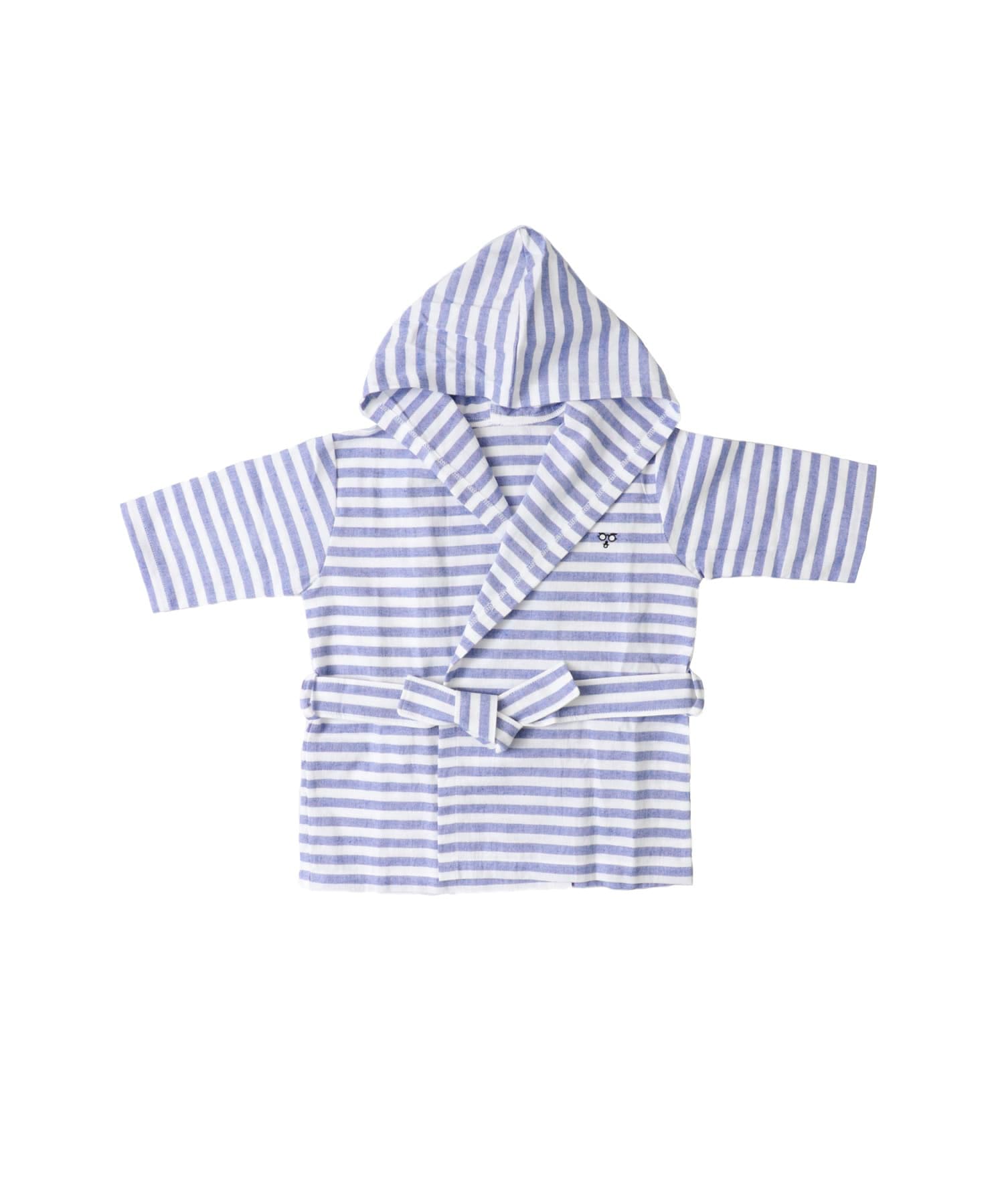 maemukids&baby　ベビーバスローブ(ボーダー) BLUE -