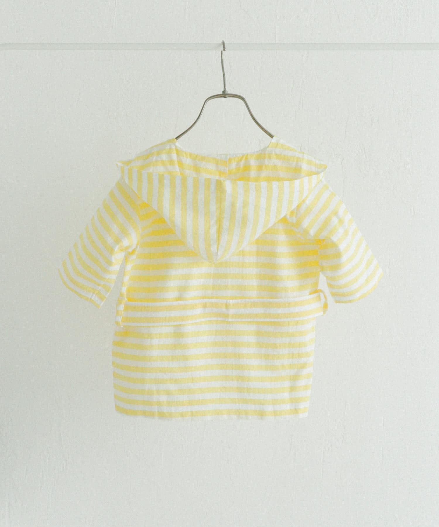maemukids&baby　ベビーバスローブ(ボーダー) YELLOW -