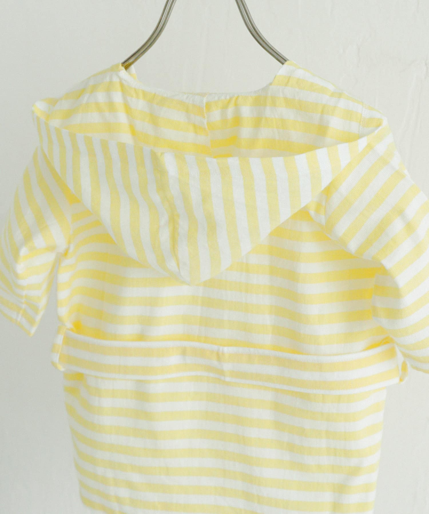 maemukids&baby　ベビーバスローブ(ボーダー) YELLOW -