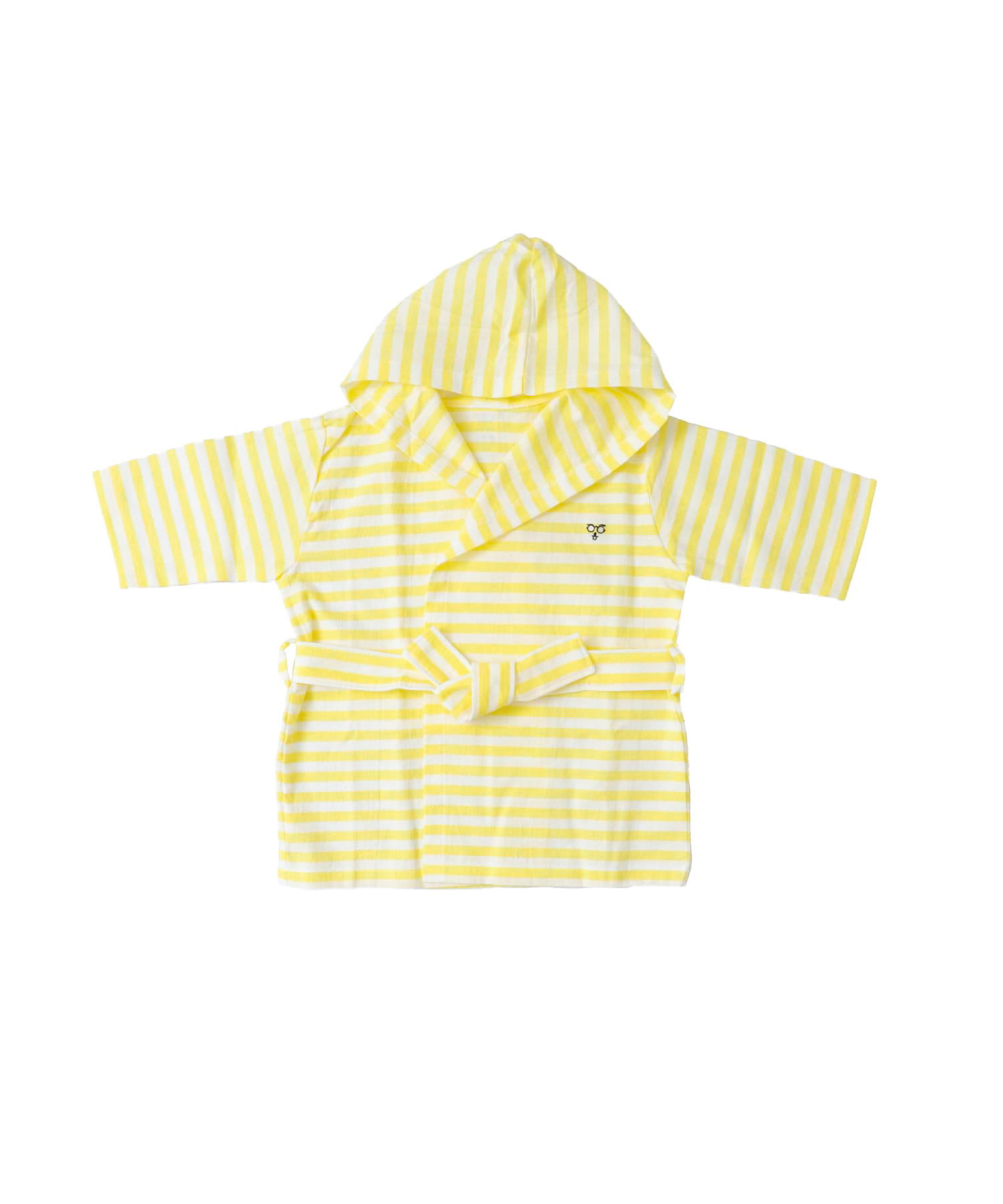 maemukids&baby　ベビーバスローブ(ボーダー) YELLOW -
