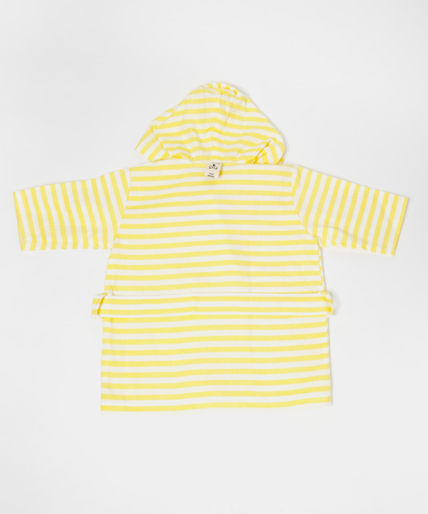 maemukids&baby　ベビーバスローブ(ボーダー) YELLOW -