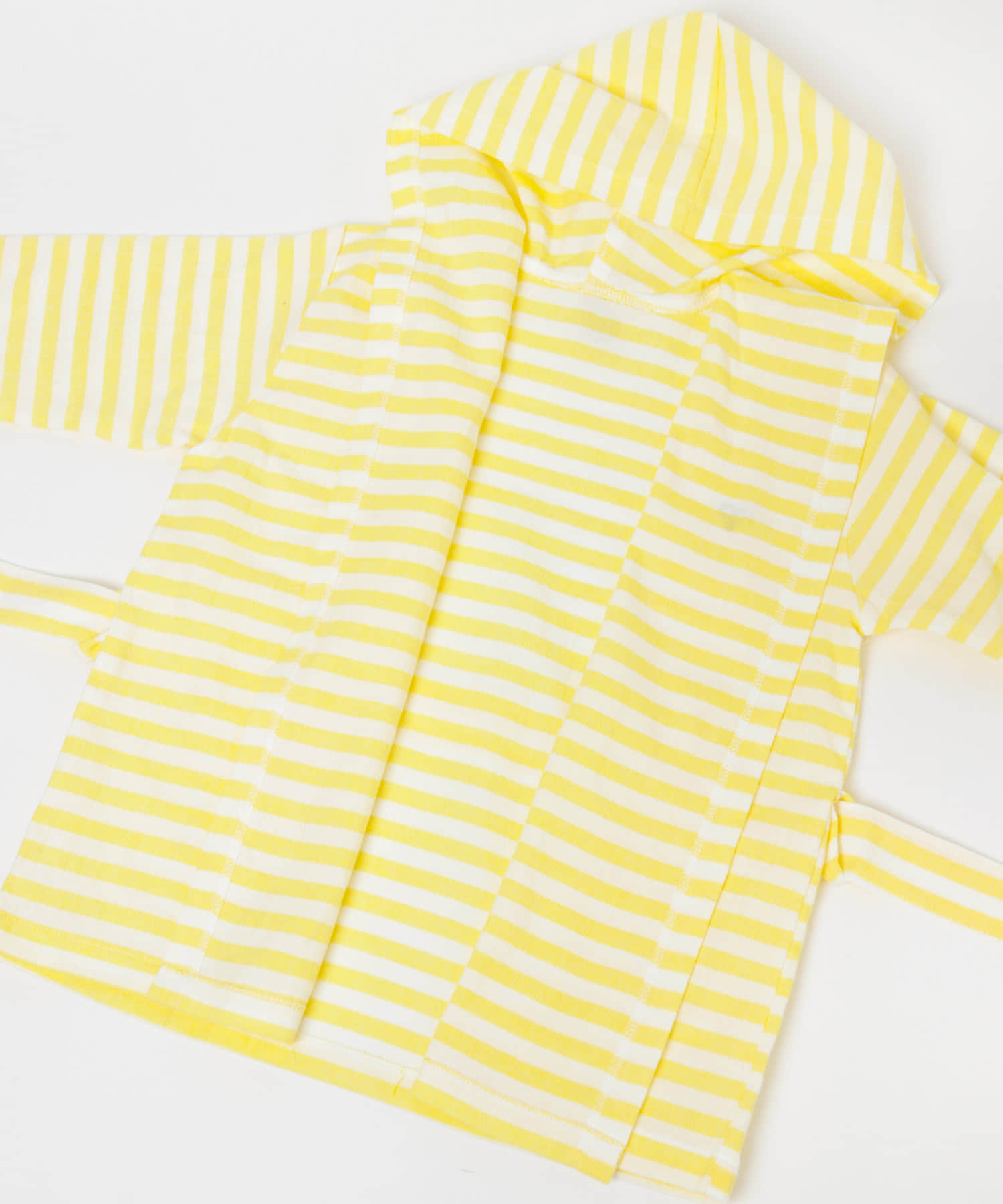 maemukids&baby　ベビーバスローブ(ボーダー) YELLOW -