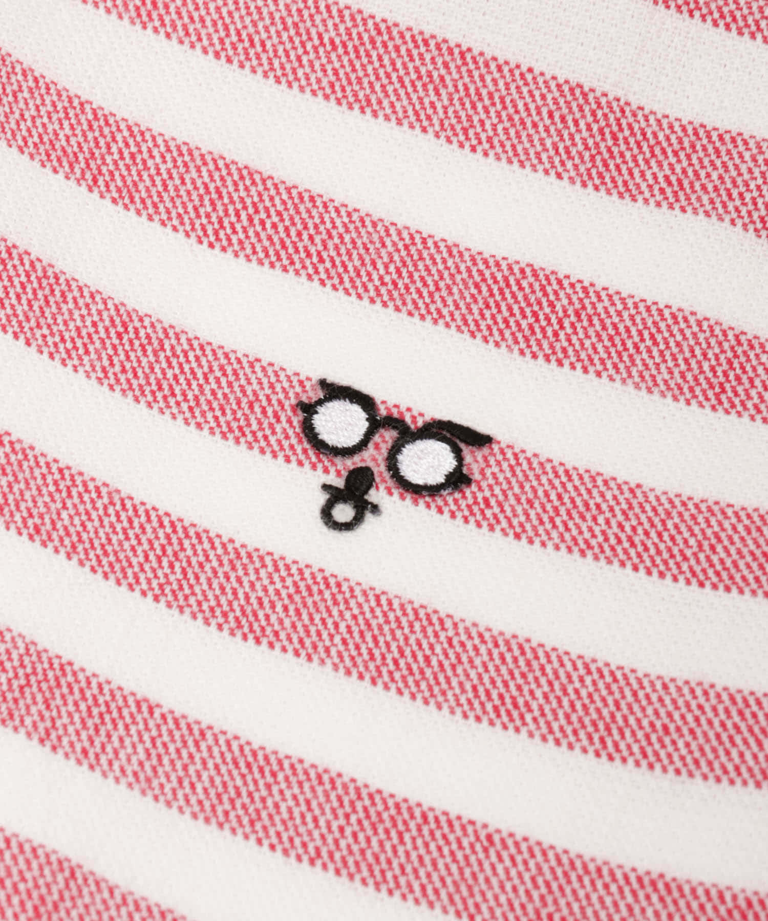 maemukids&baby　ベビーバスローブ(ボーダー) RED -