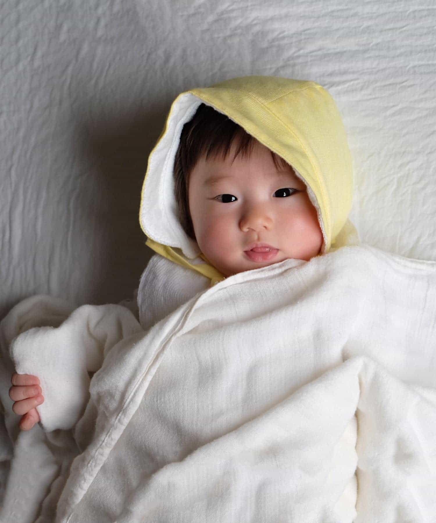 maemukids&baby　タオルキャップ YELLOW -