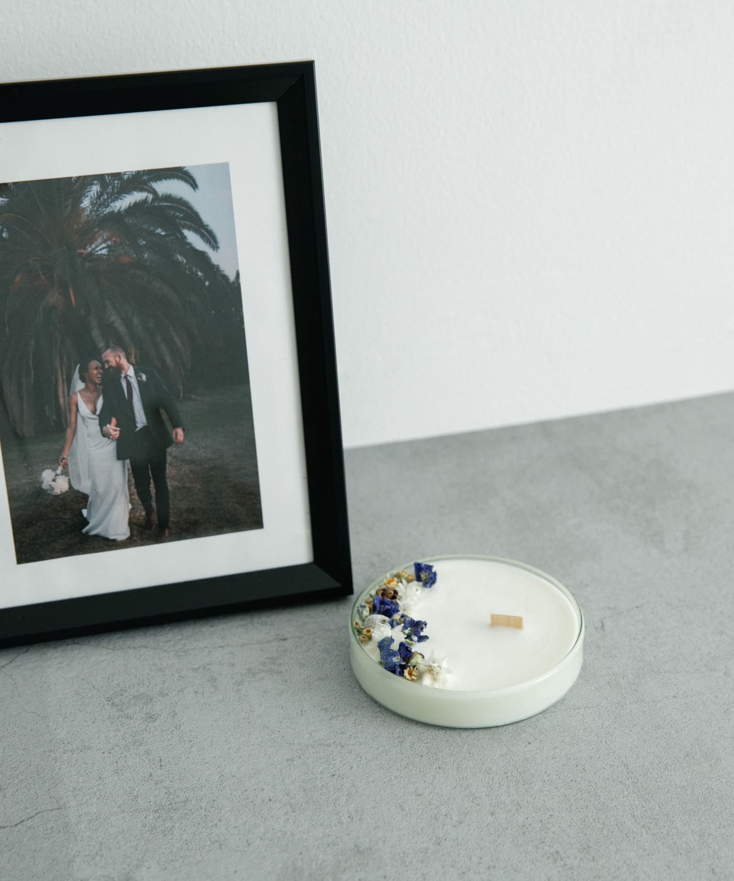 te ao te po candle　メッセージキャンドル WHITE -