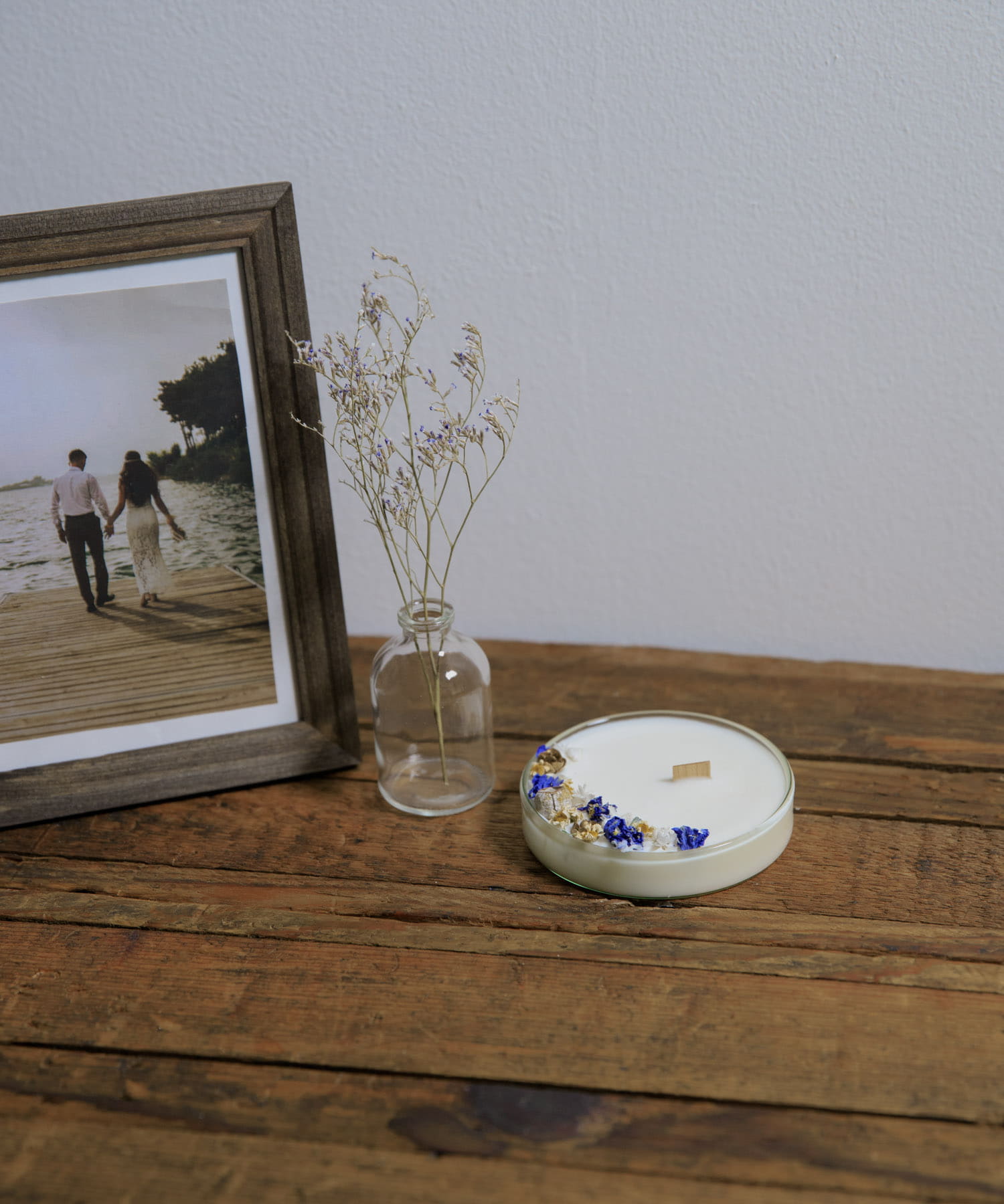te ao te po candle　メッセージキャンドル WHITE -