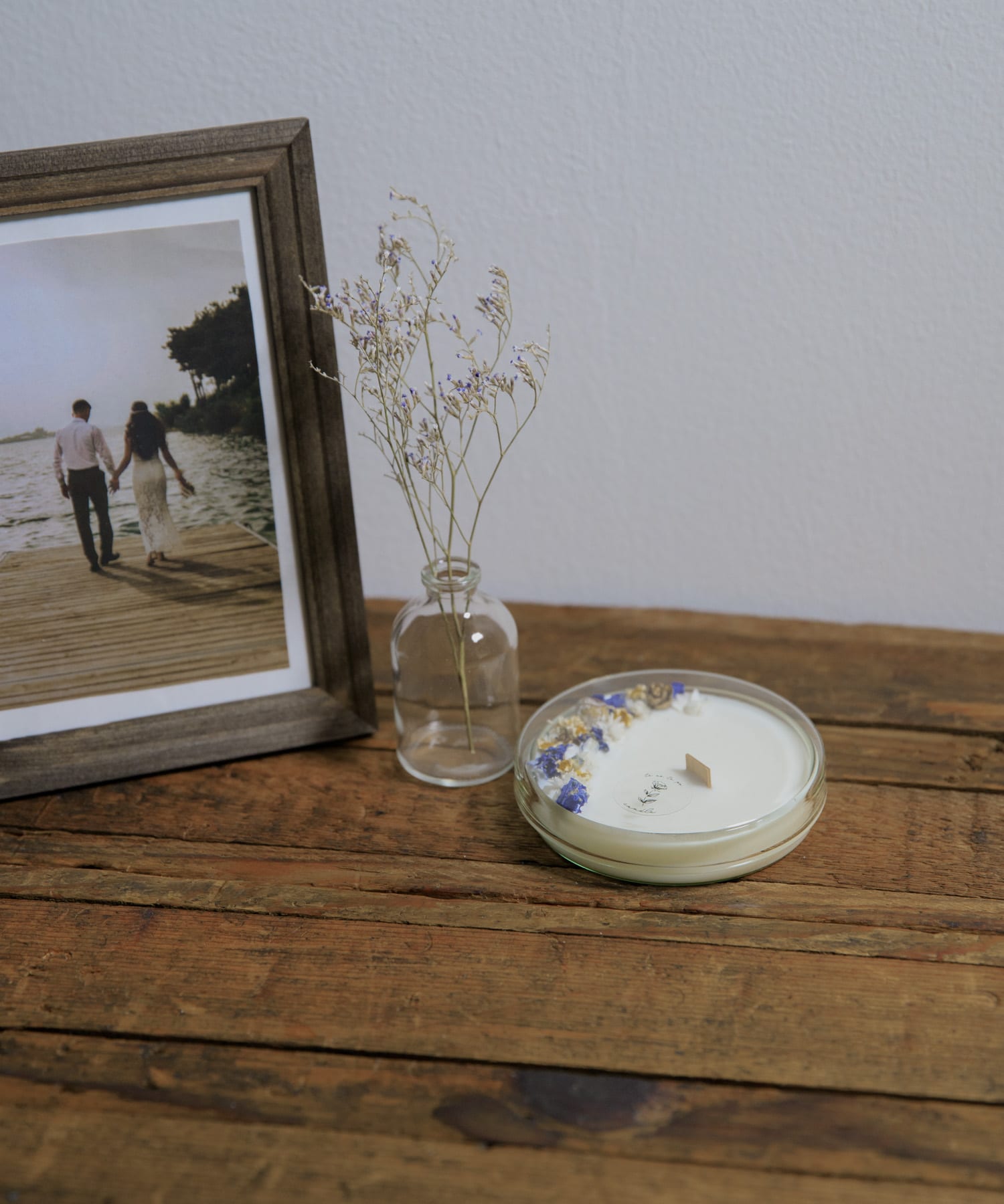 te ao te po candle　メッセージキャンドル WHITE -