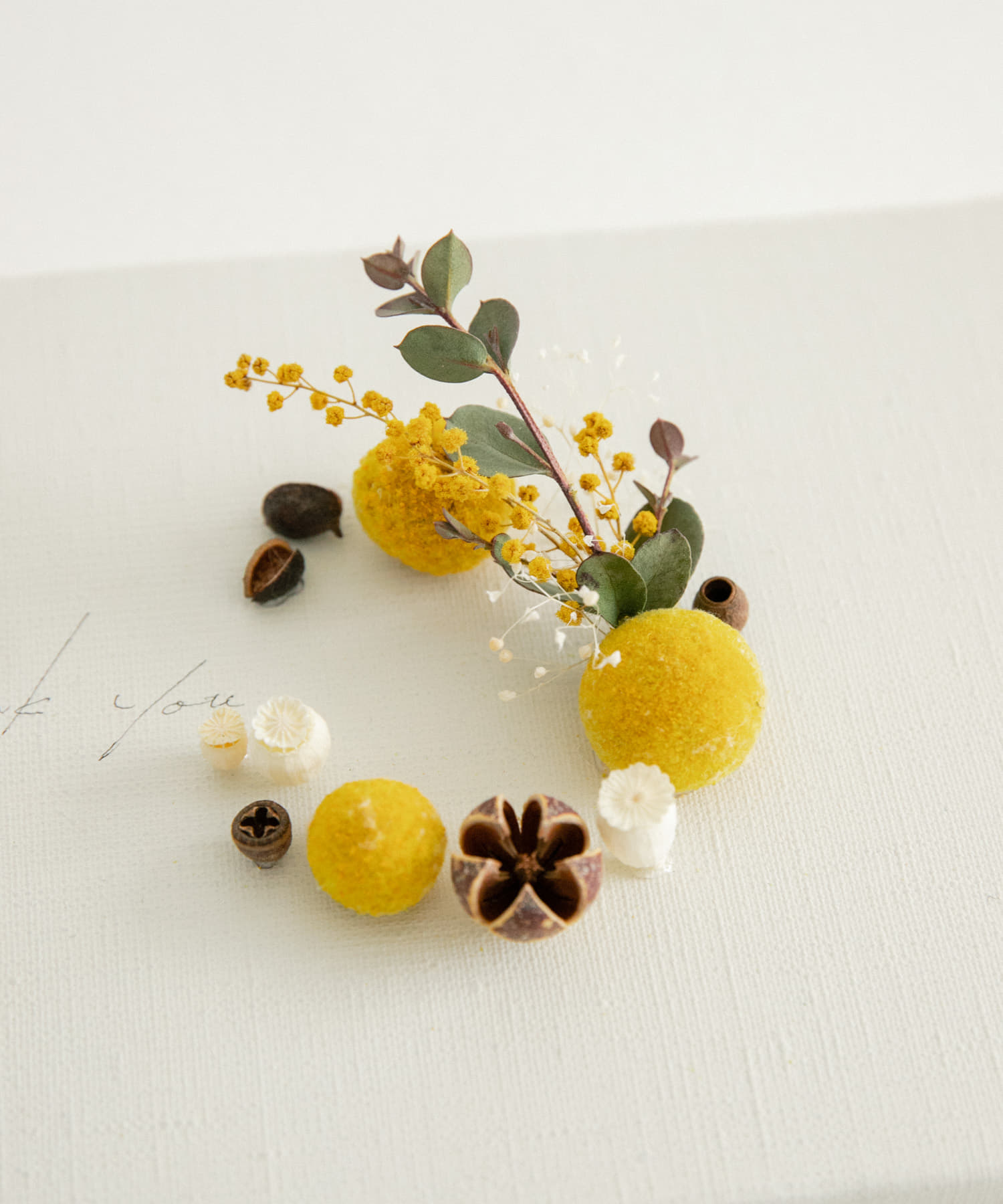 judino　THANK YOU CANVAS white S YELLOW S
