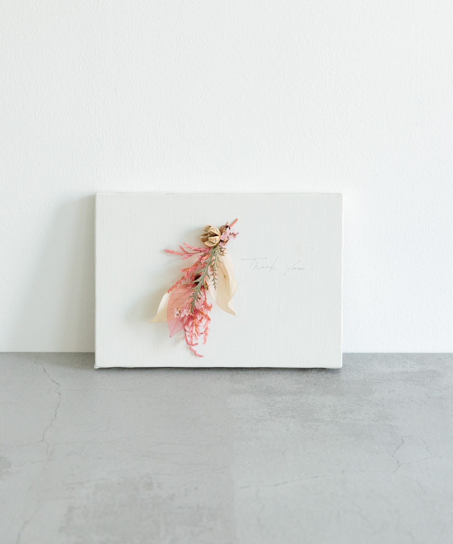 judino　THANK YOU CANVAS white S PINK S