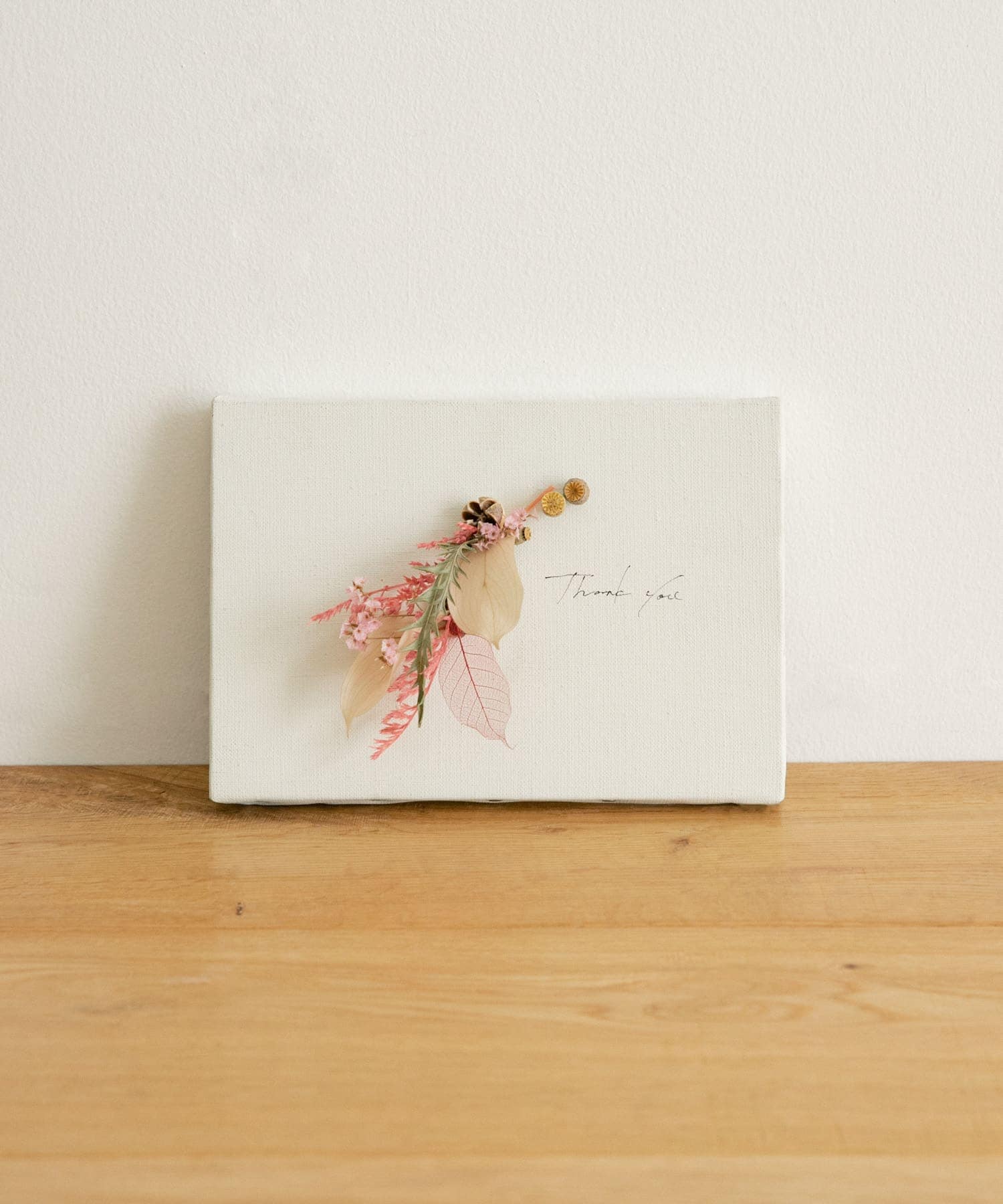 judino　THANK YOU CANVAS white S PINK S