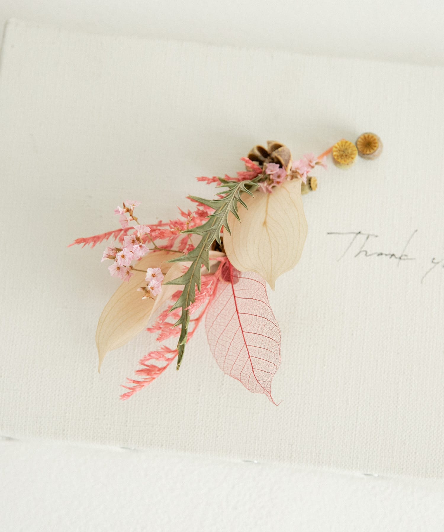 judino　THANK YOU CANVAS white S PINK S