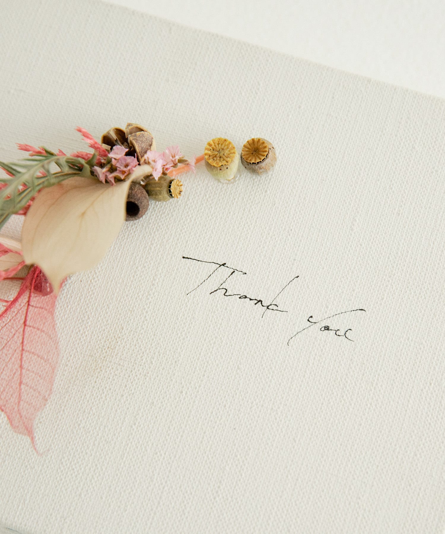 judino　THANK YOU CANVAS white S PINK S