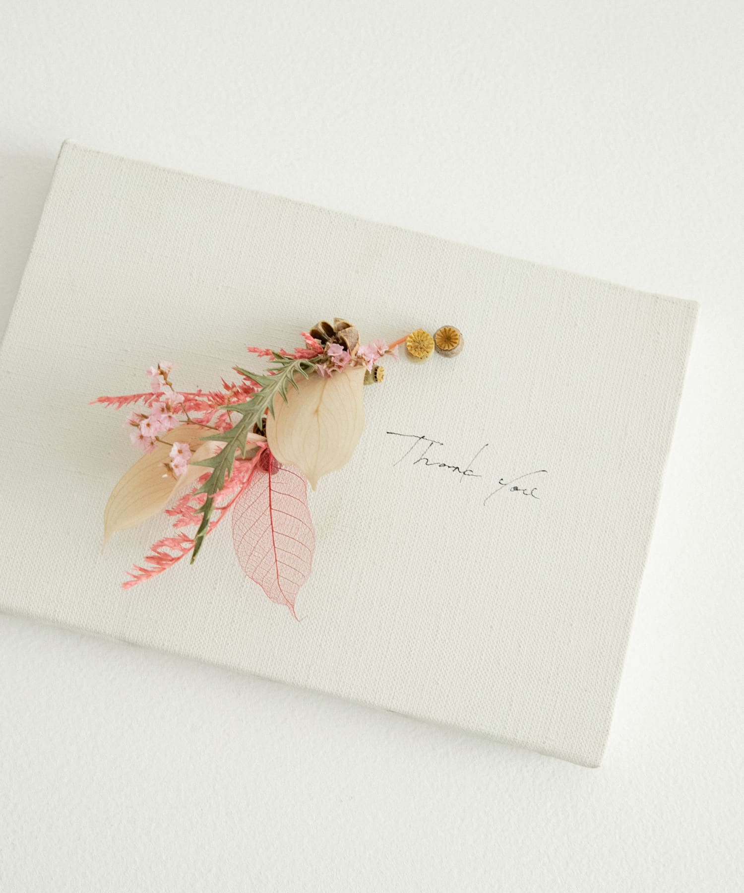 judino　THANK YOU CANVAS white S PINK S