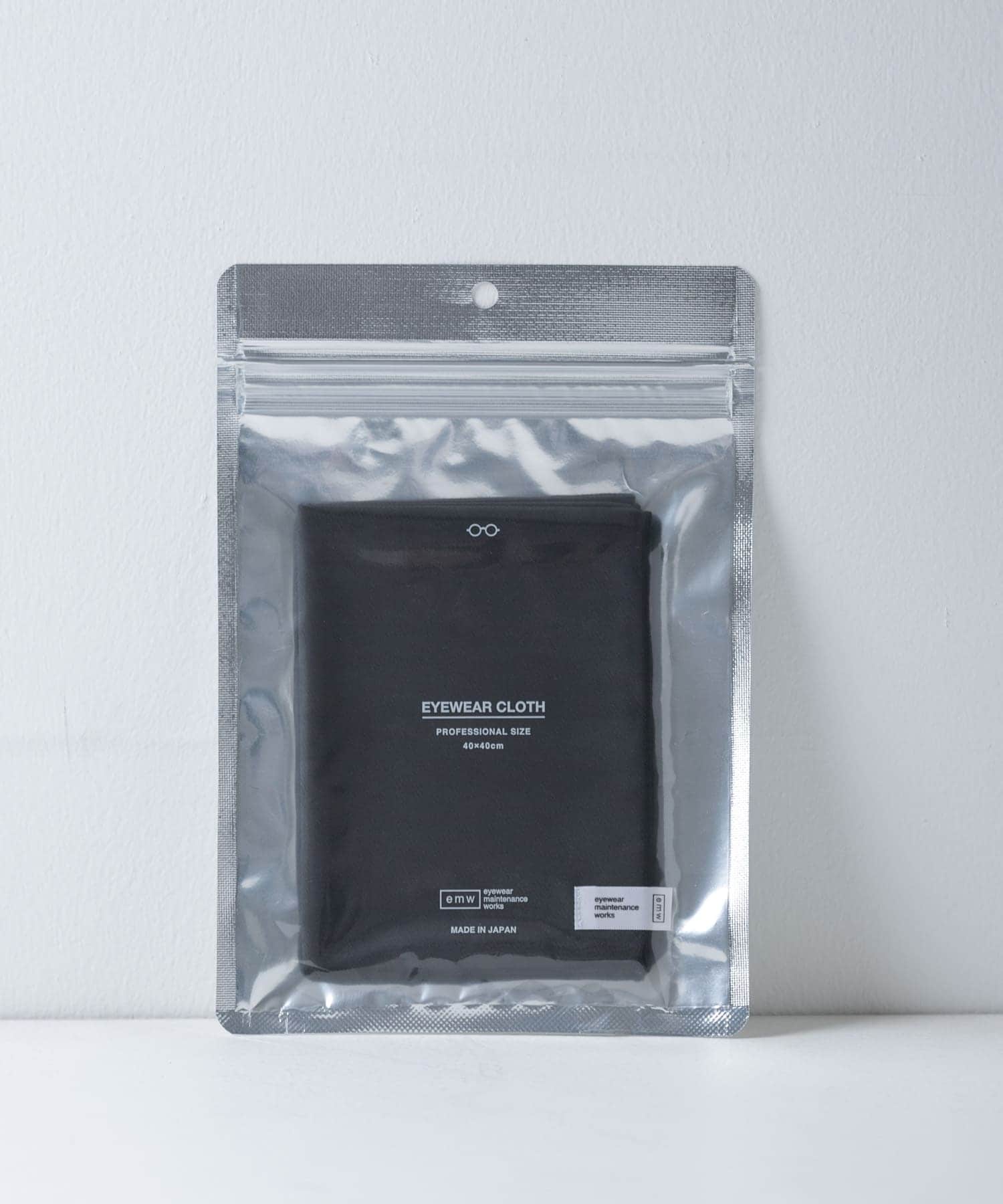 emw　EYEWEAR CLOTH BLACK -