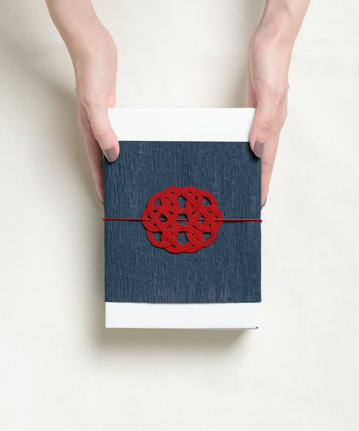 水引工作所　水引ラッピングパーツ 抱きあわじ 赤 -