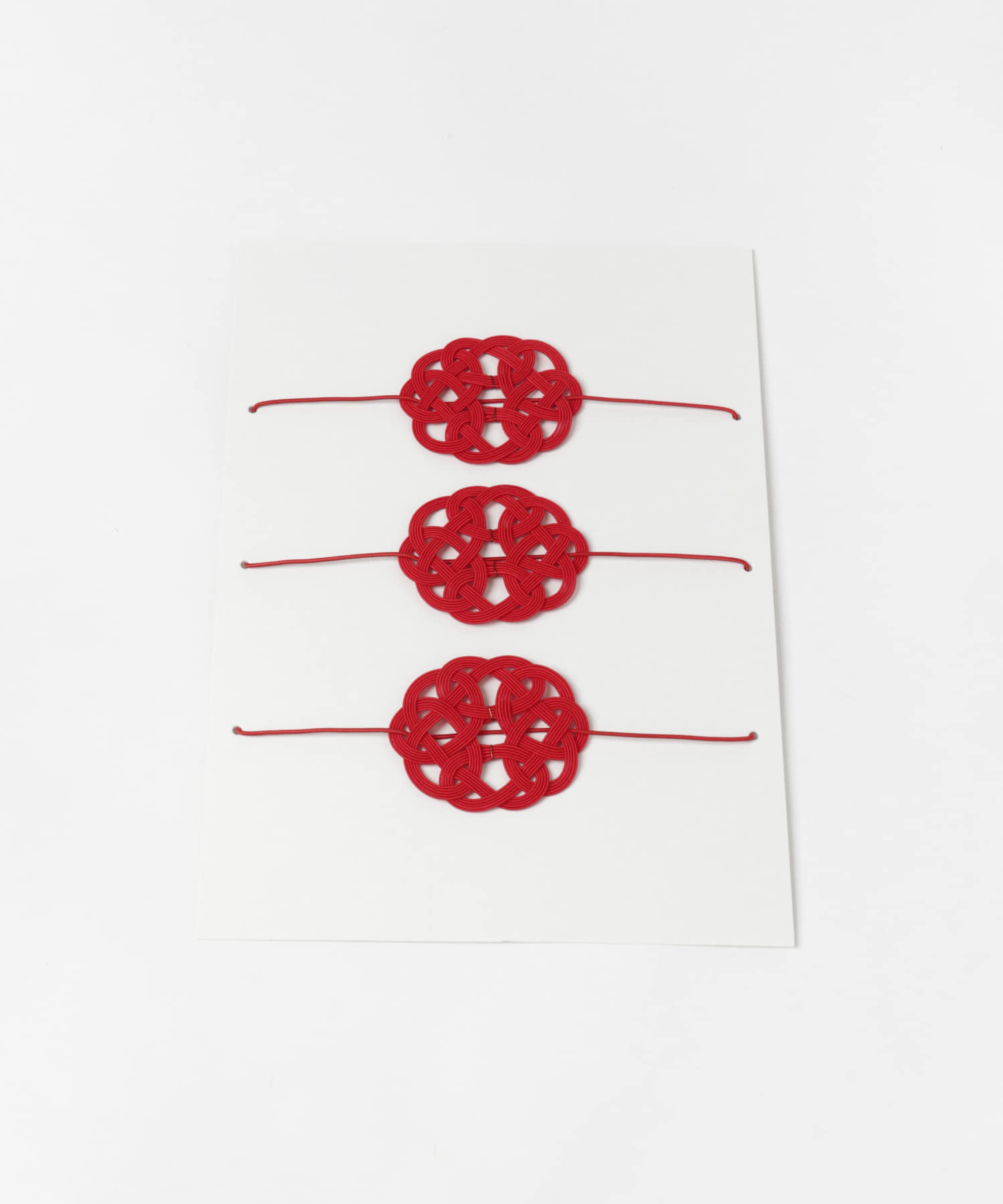 水引工作所　水引ラッピングパーツ 抱きあわじ 赤 -