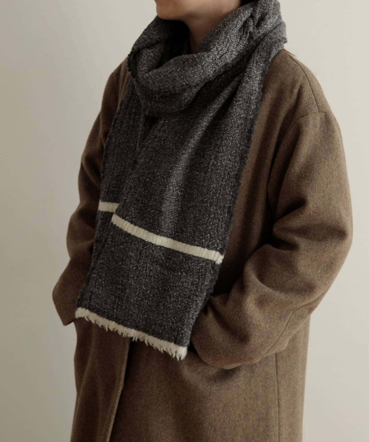 LAPUAN KANKURIT　TANHU scarf d.grey -
