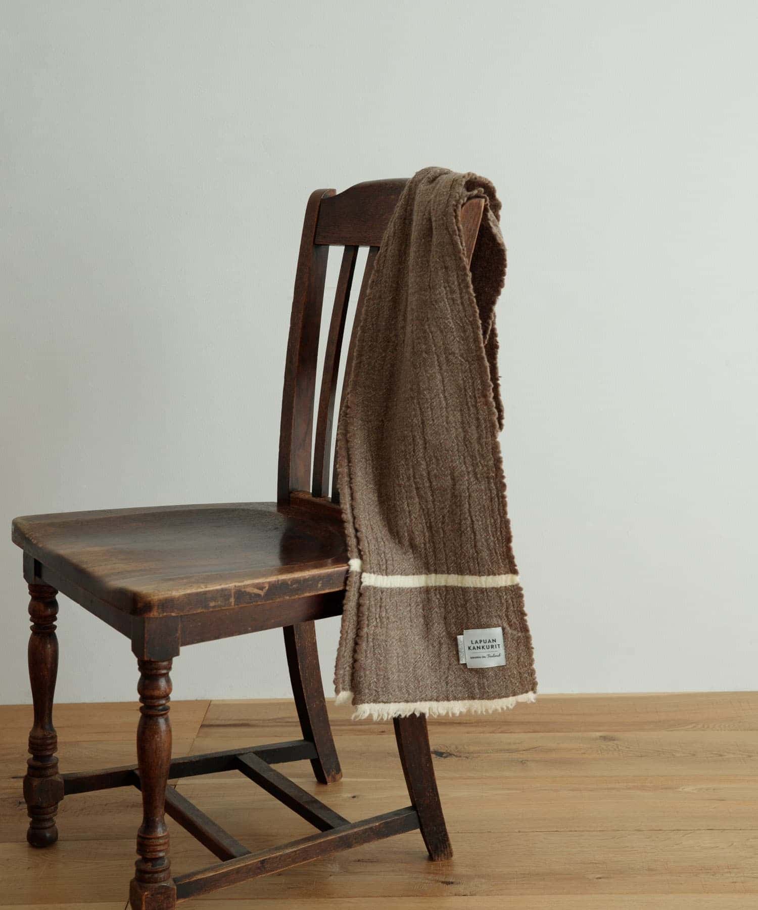 LAPUAN KANKURIT　TANHU scarf brown -