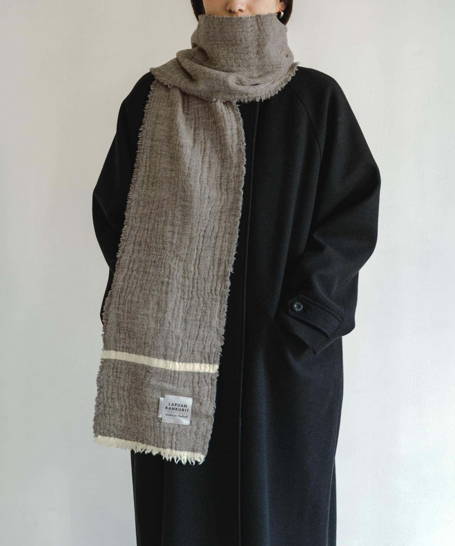 LAPUAN KANKURIT　TANHU scarf grey -