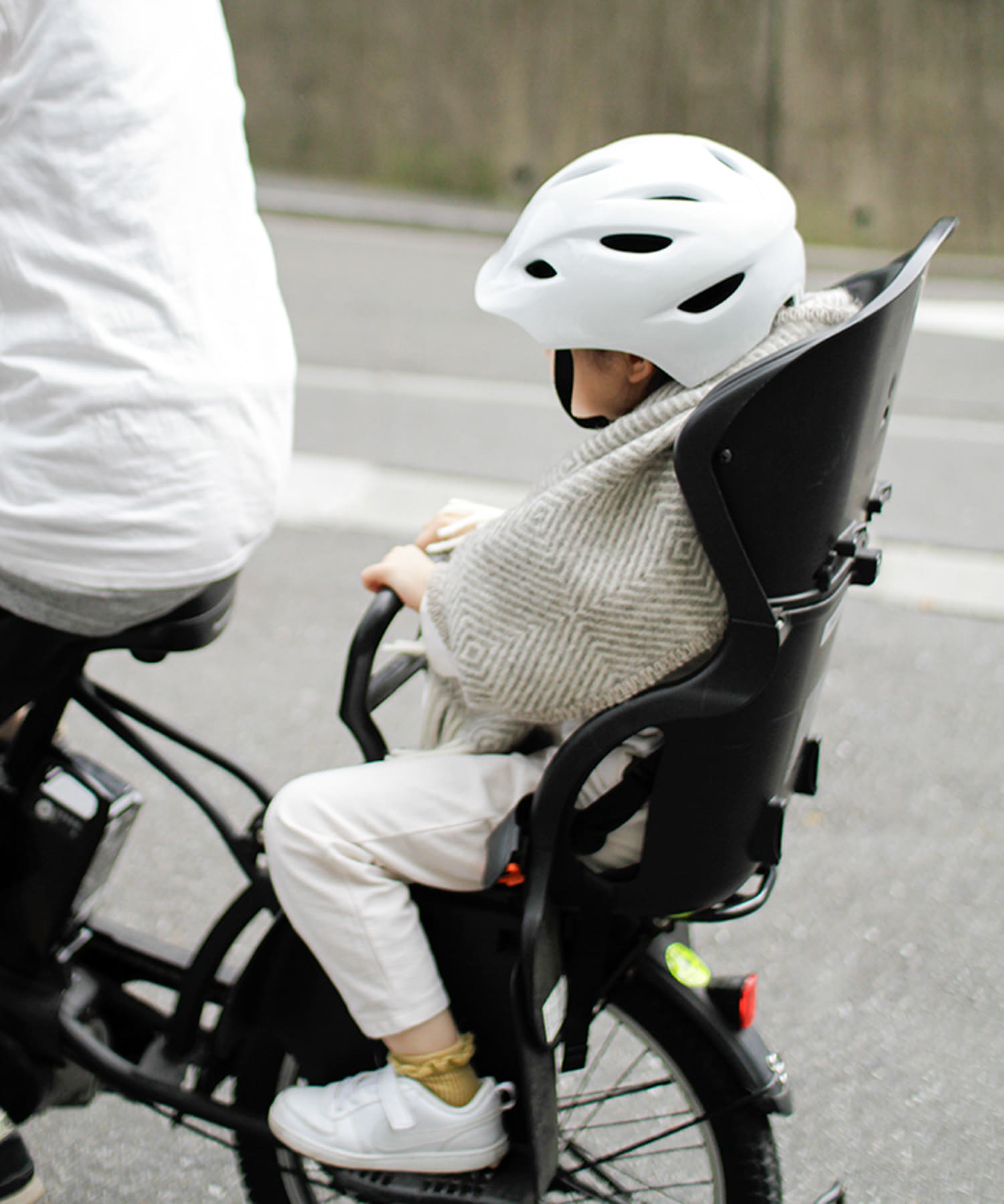 LAPUAN KANKURIT　ポケットショール MARIA KIDS GRY WHITE one