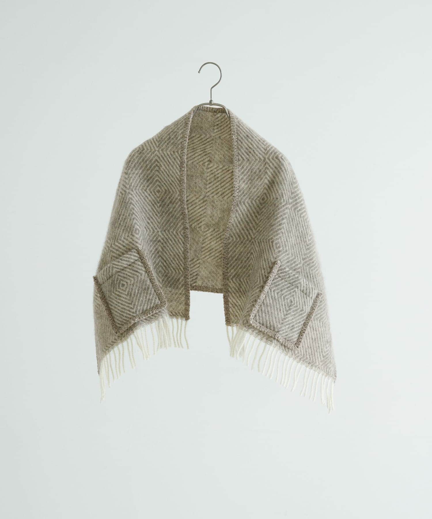 LAPUAN KANKURIT　ポケットショール MARIA KIDS GRY WHITE one
