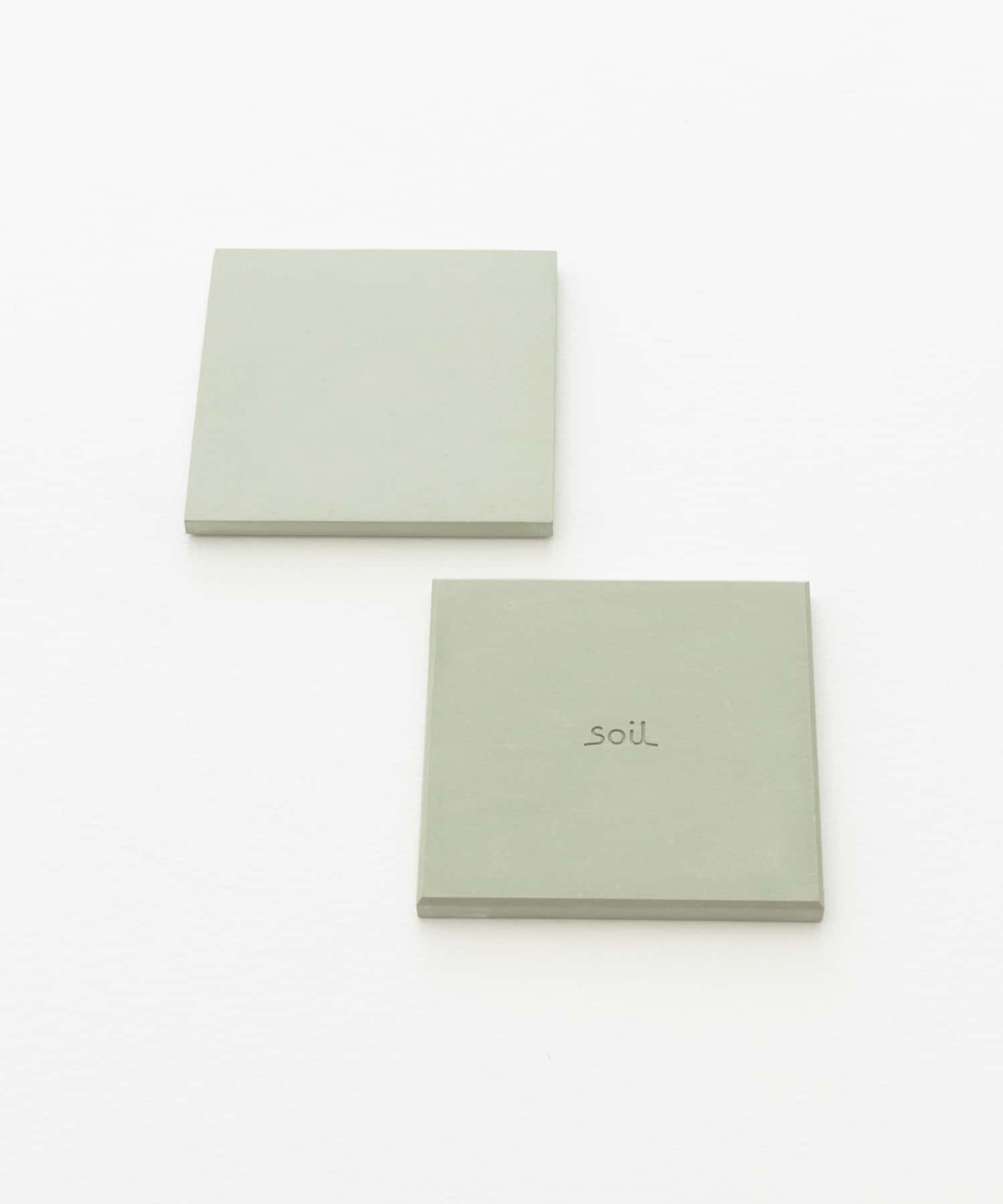 soil　コースターラージ スクエア 2P GREEN -