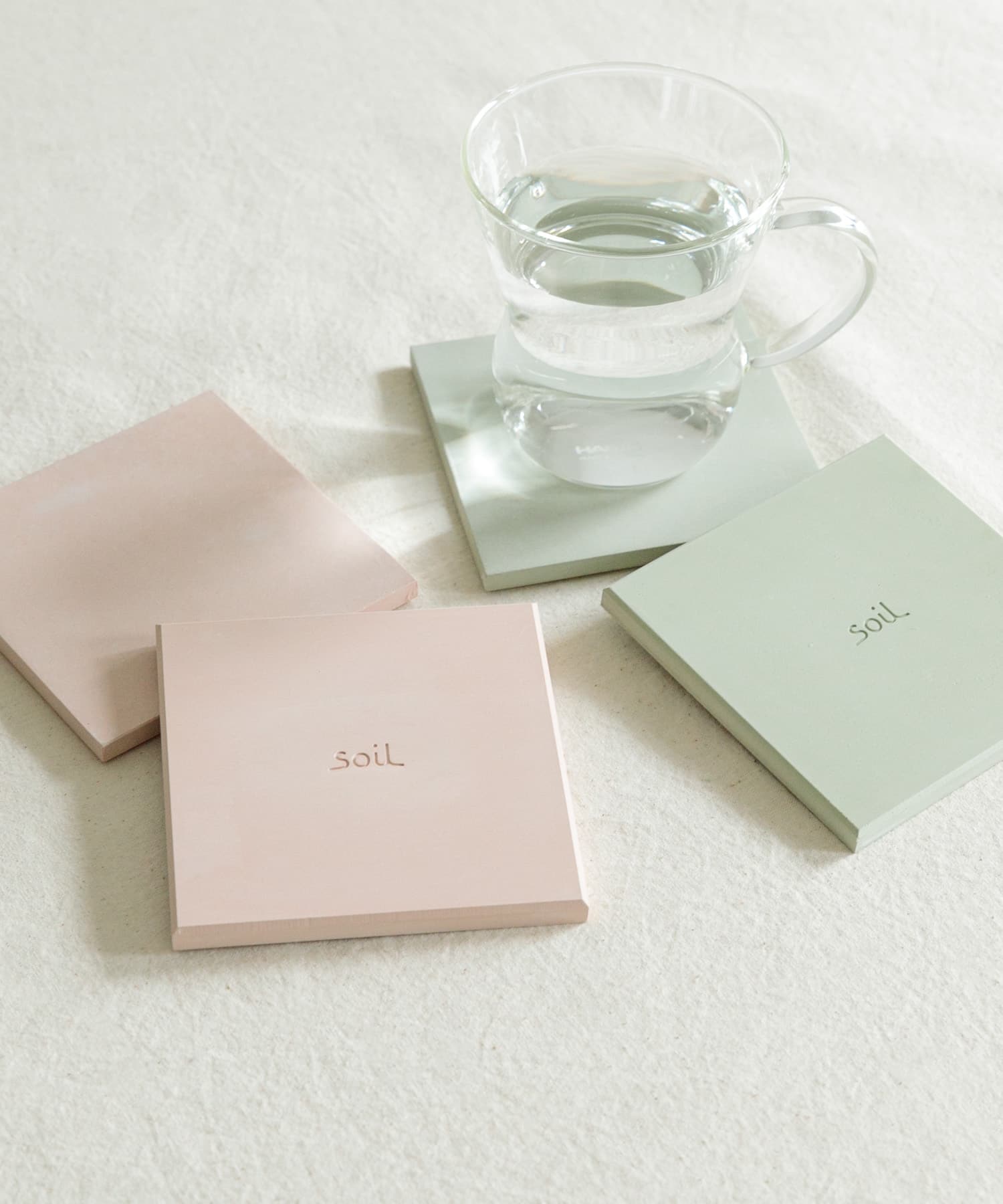 soil　コースターラージ スクエア 2P GREEN -