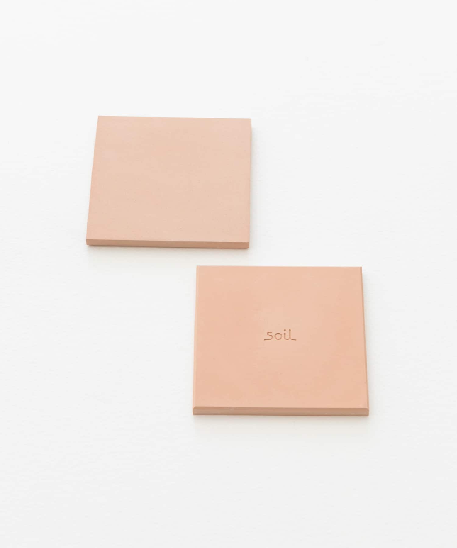 soil　コースターラージ スクエア 2P PINK -