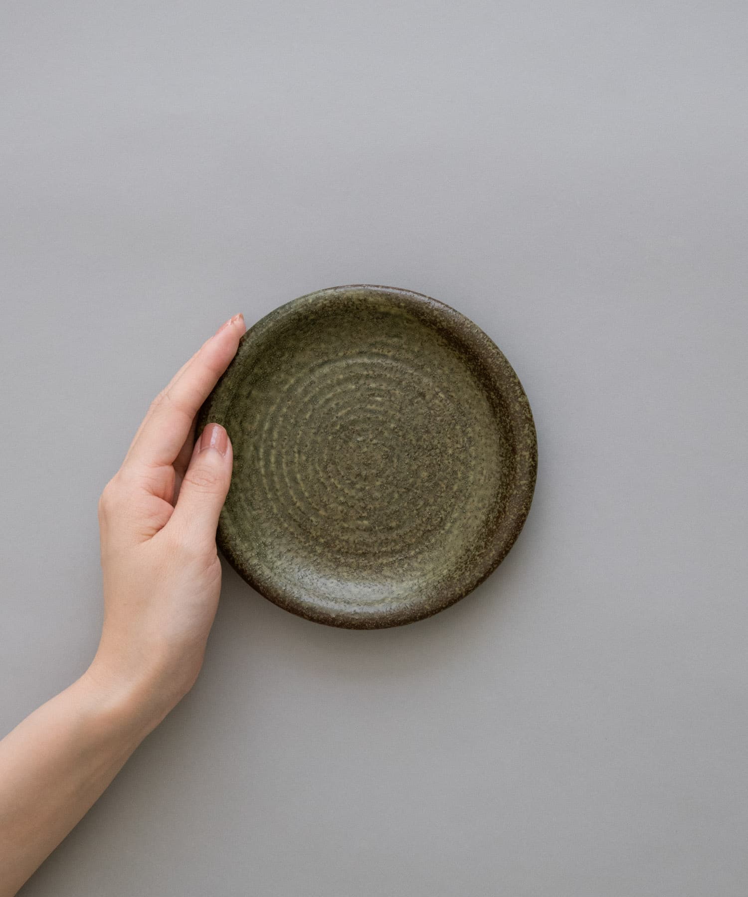 m.m.d.　丸皿S 2枚セット 緑結晶 S