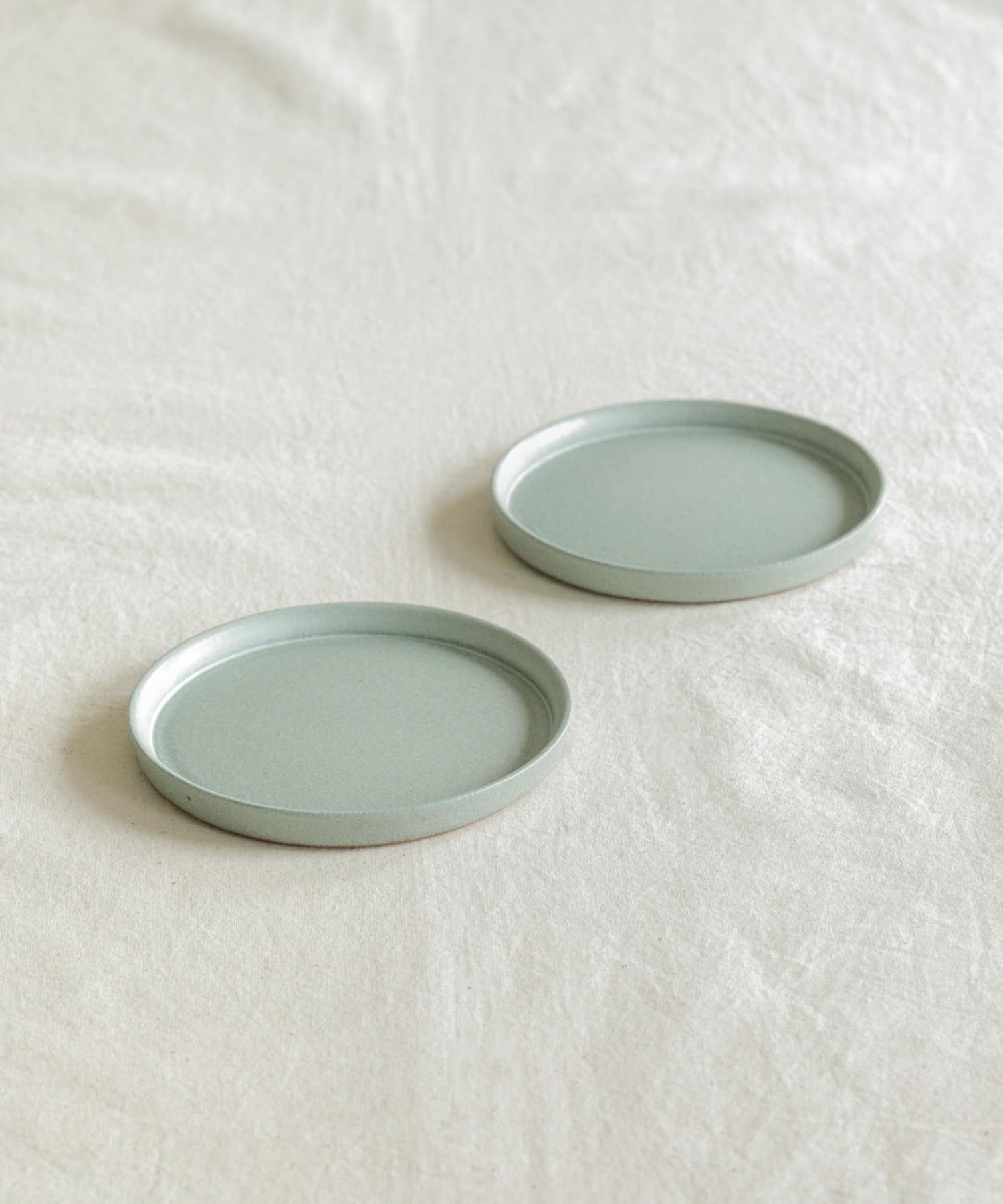 信楽焼 musve plate S 2枚セット mint S