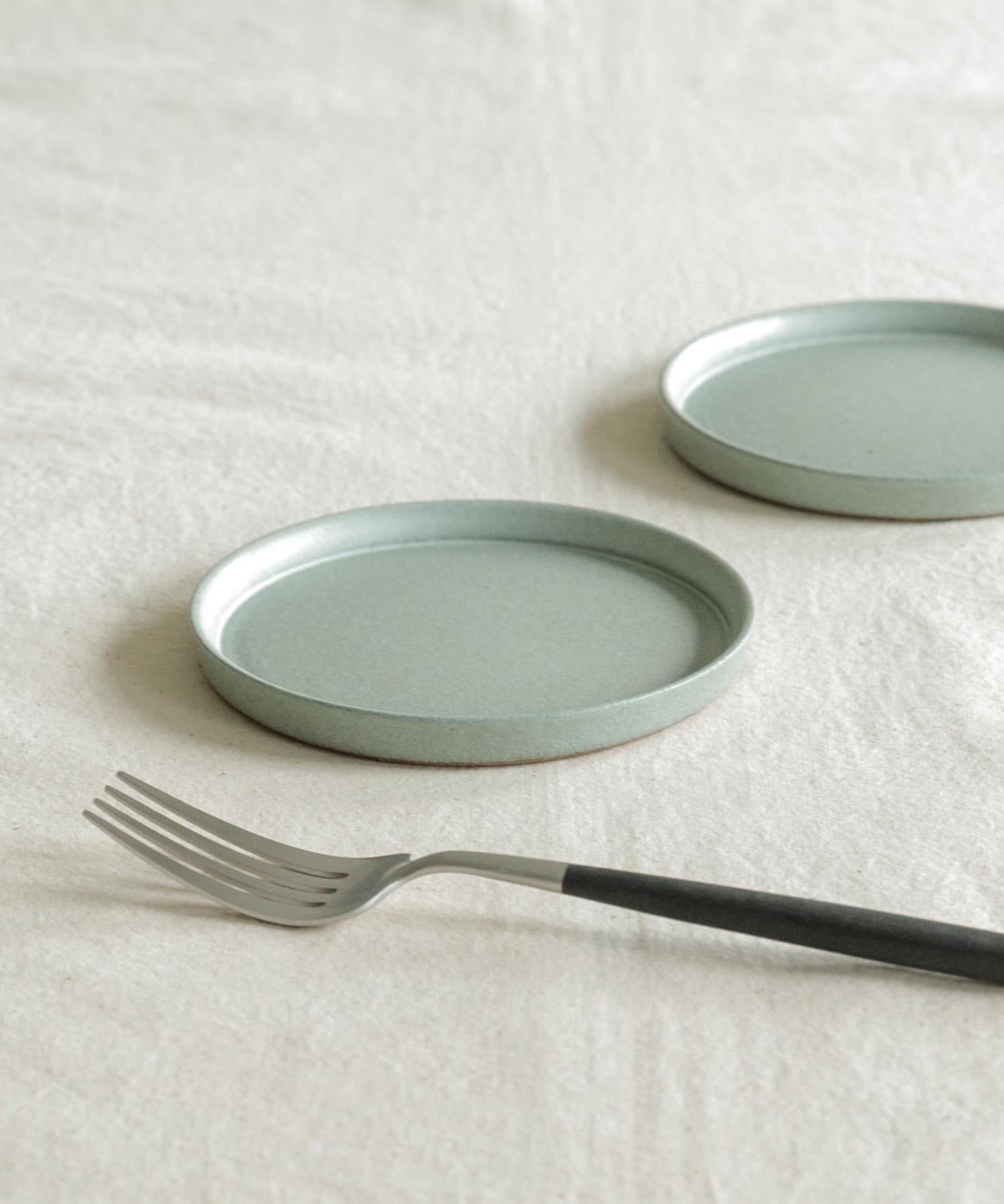 信楽焼 musve plate S 2枚セット mint S
