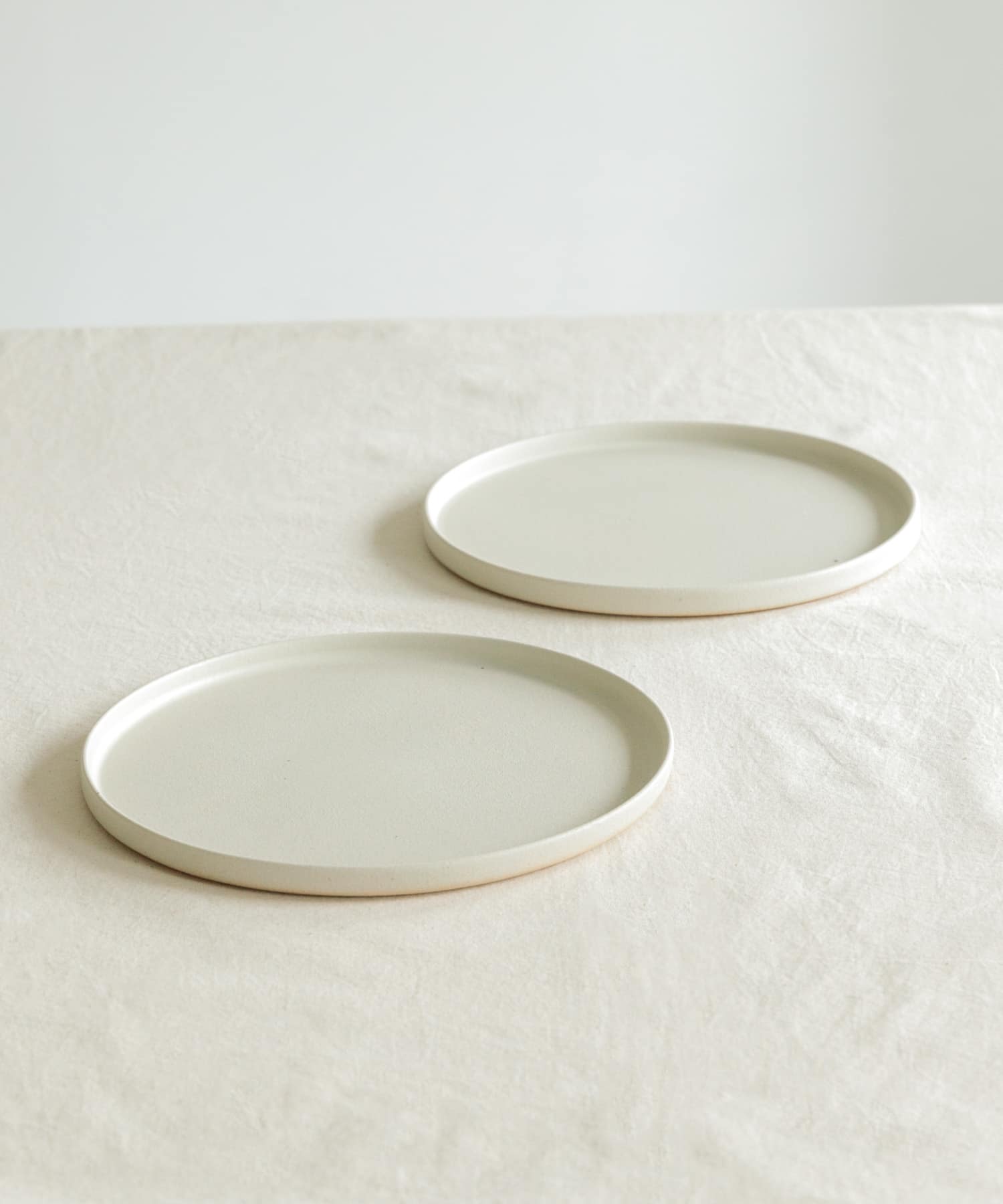 信楽焼 musve plate L 2枚セット off white L