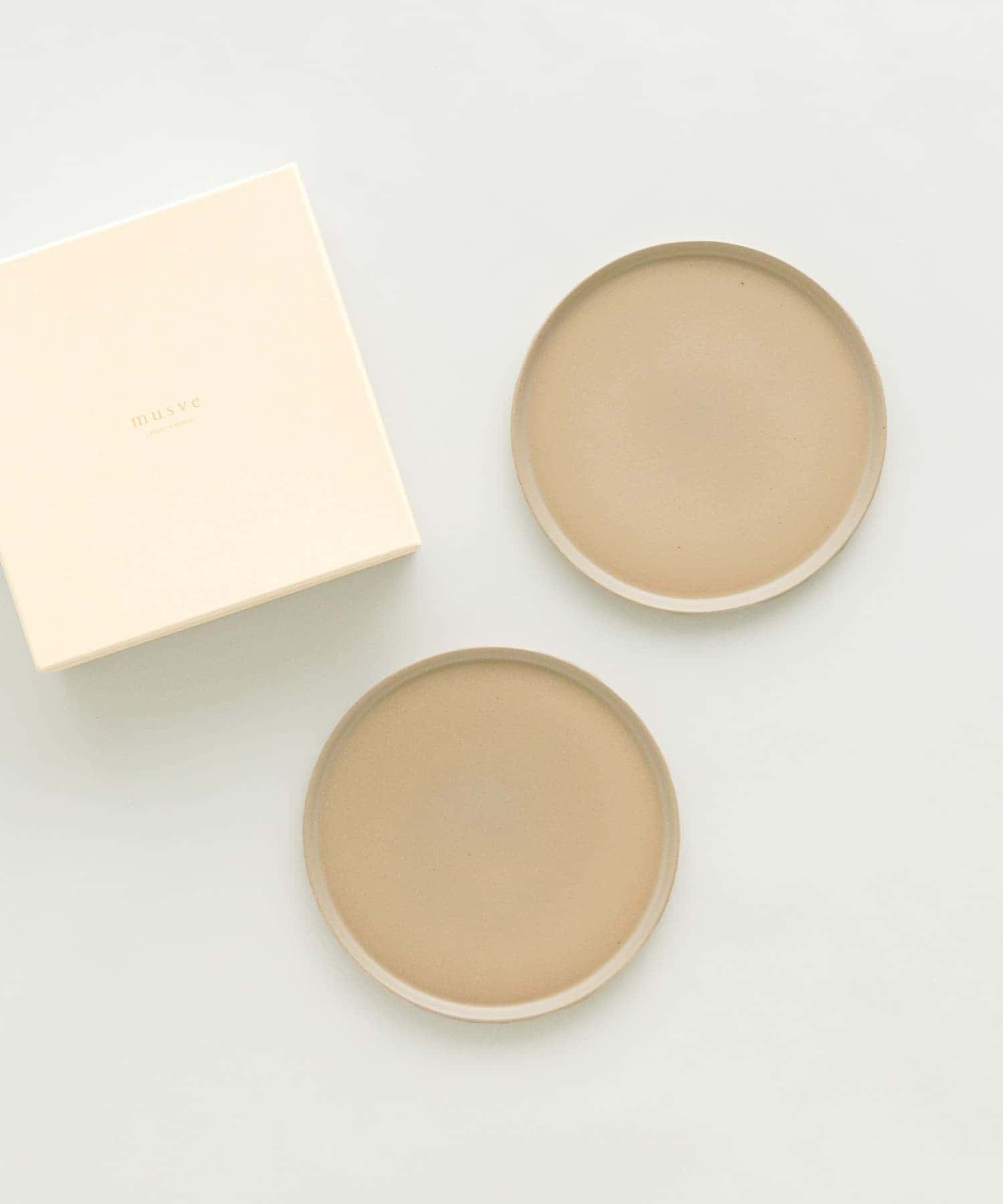 信楽焼 musve plate L 2枚セット sand L