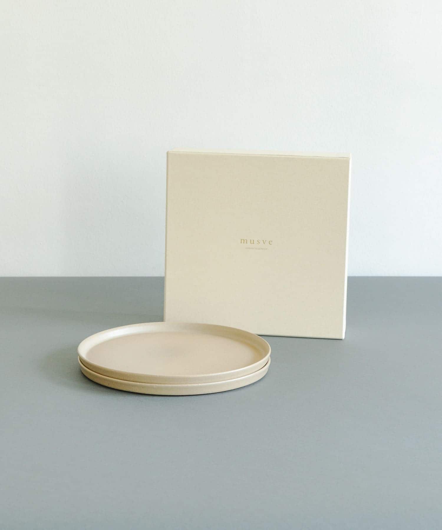 信楽焼 musve plate L 2枚セット sand L