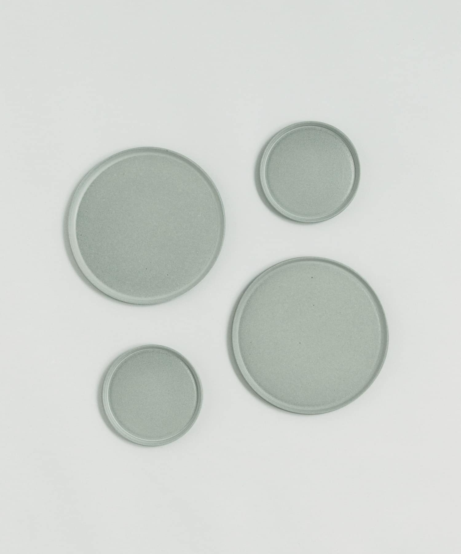 信楽焼 musve plate S+M 4枚セット mint -