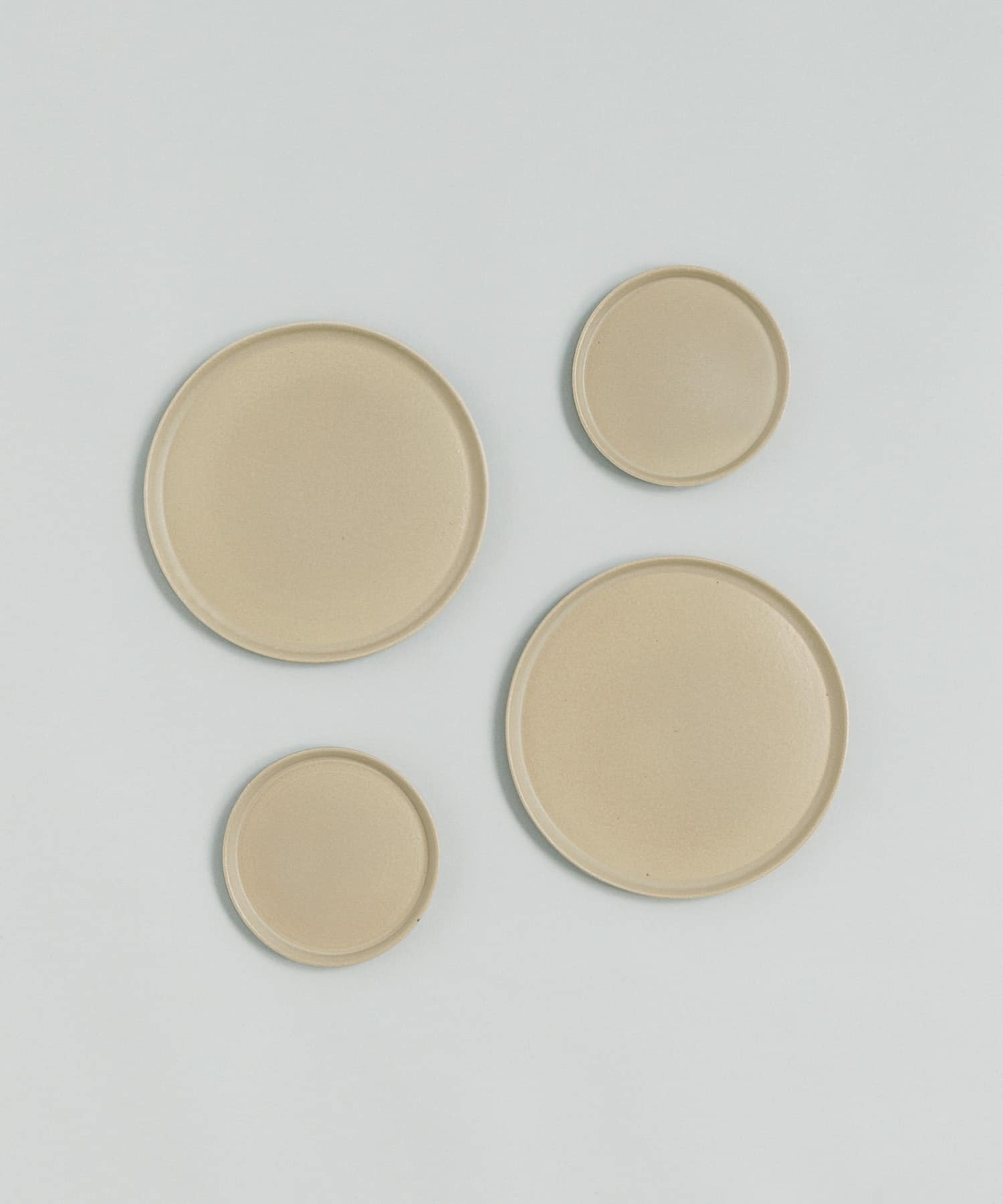 信楽焼 musve plate S+M 4枚セット sand -