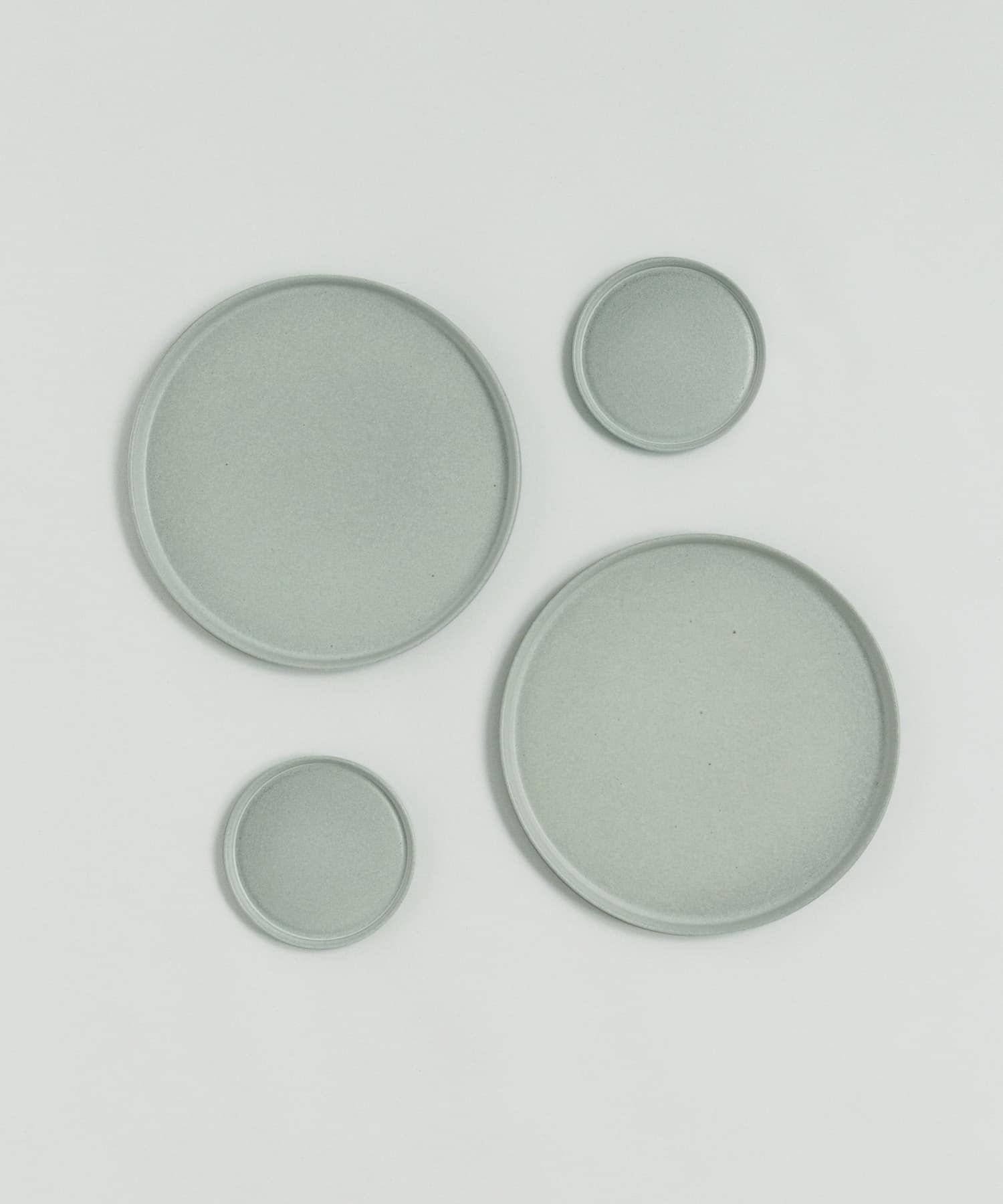 信楽焼 musve plate S+L 4枚セット mint -